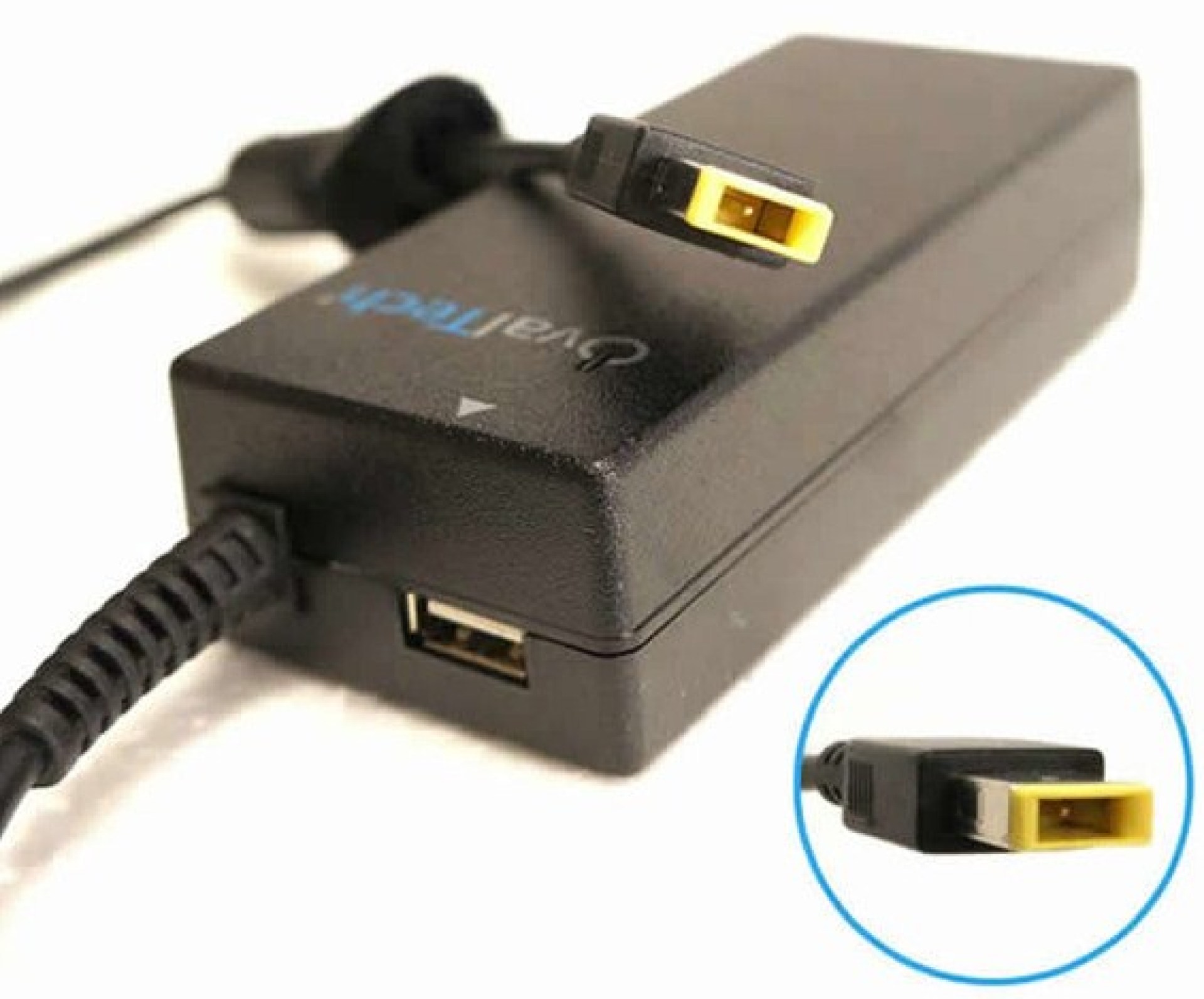 Adaptador de corriente OVALTECH Negro – Batería, Lenovo 20V 4.5A CUADRADA