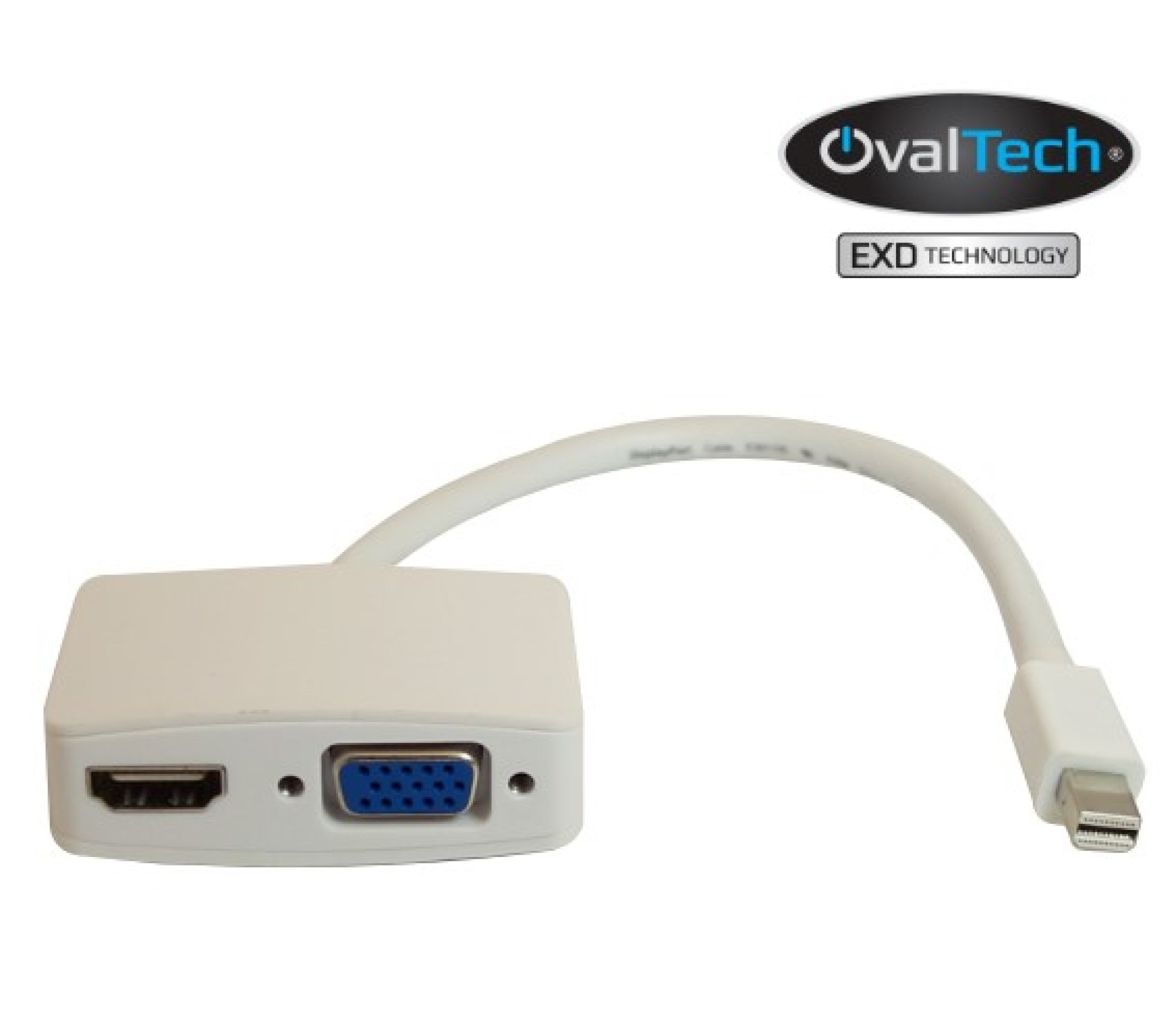 Adaptador Mini DisplayPort  a HDMI / VGA OVMDP-2EN1 OVALTECH OVMDP-2EN1 –