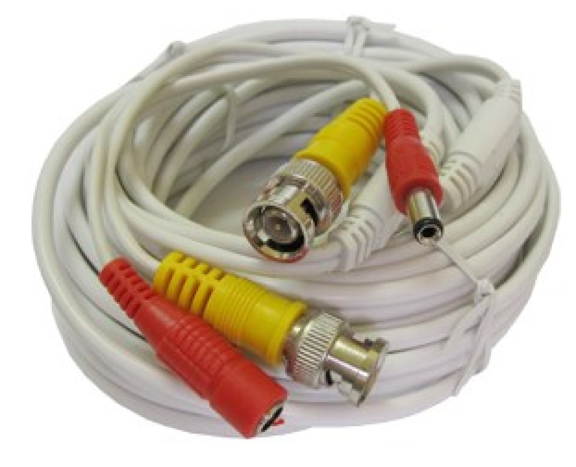 Cable siamés coaxial Pre-ensamblado de 20 metros de largo – incluye conectores de video y energía