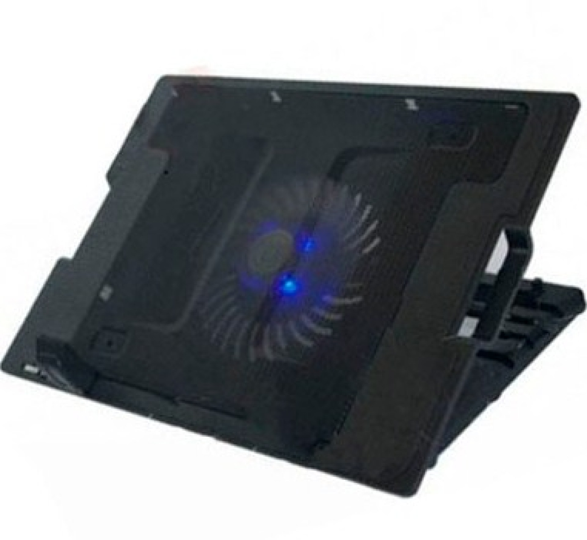 Base Enfriadora – luz led, 5 ángulos ajustables, 9 a 17 Pulgadas, Negro, BROBOTIX 917140
