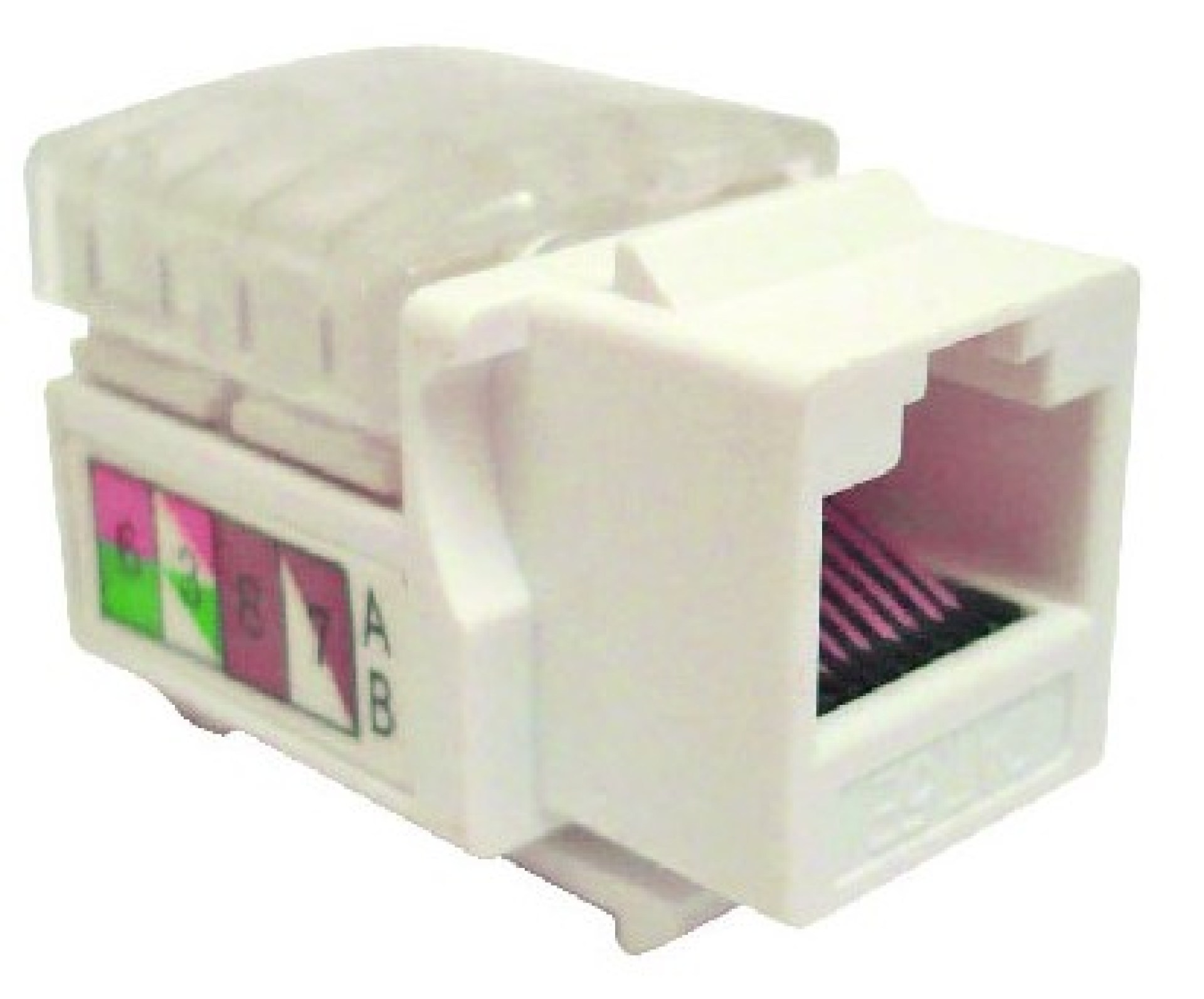 Jack Categoría 6 KEYSTONE Color Blanco (230300) – Brobotix