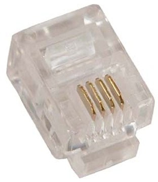 Plug RJ11 BROBOTIX 170301 – RJ11, Transparente