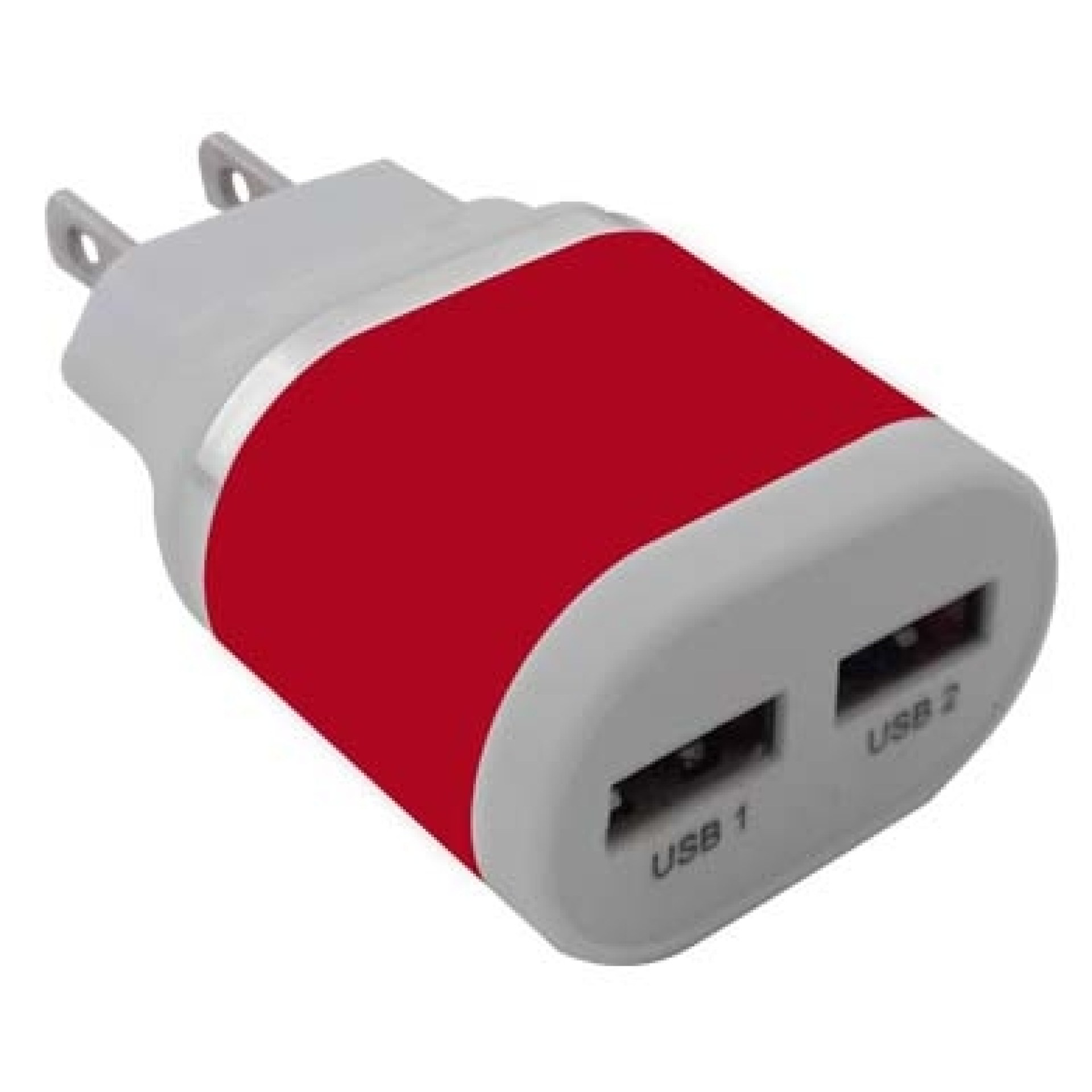 CARGADOR BROBOTIX BROBOTIX 2 PTS USB 161264R – Rojo, Pared, 5 V