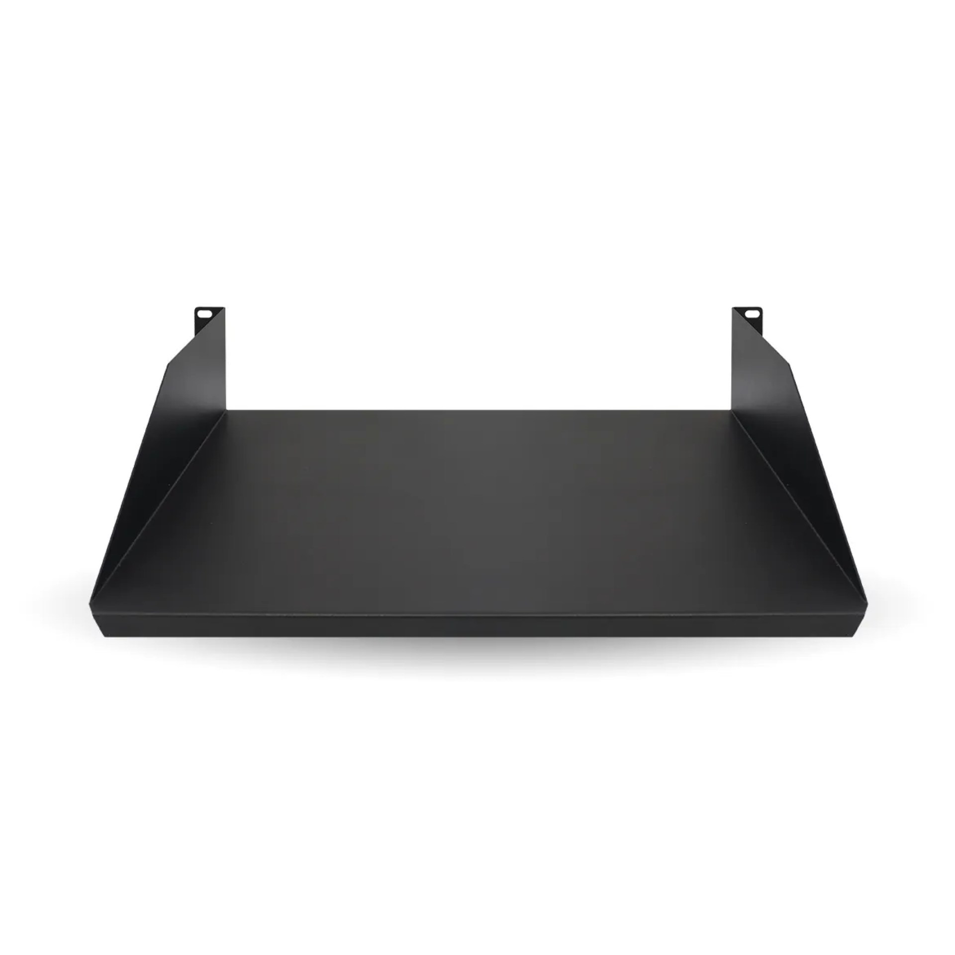 Charola Lisa para Rack 2U X 35 cms BROBOTIX 830733 – Negro, Acero, 20 kg, 2U