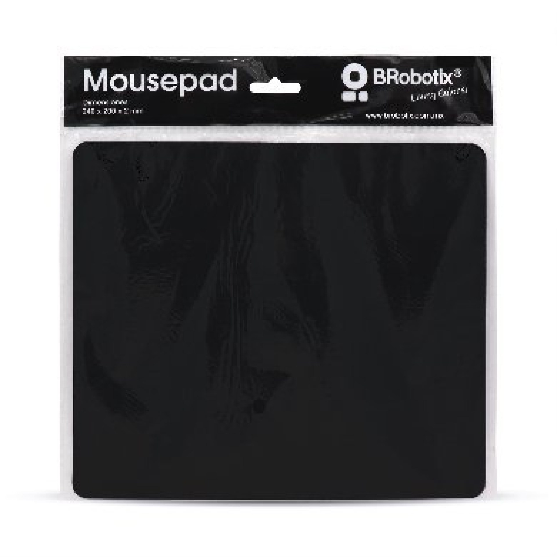 Mouse Pad Ultra Delgado Negro con Bolsa BROBOTIX 497264 –