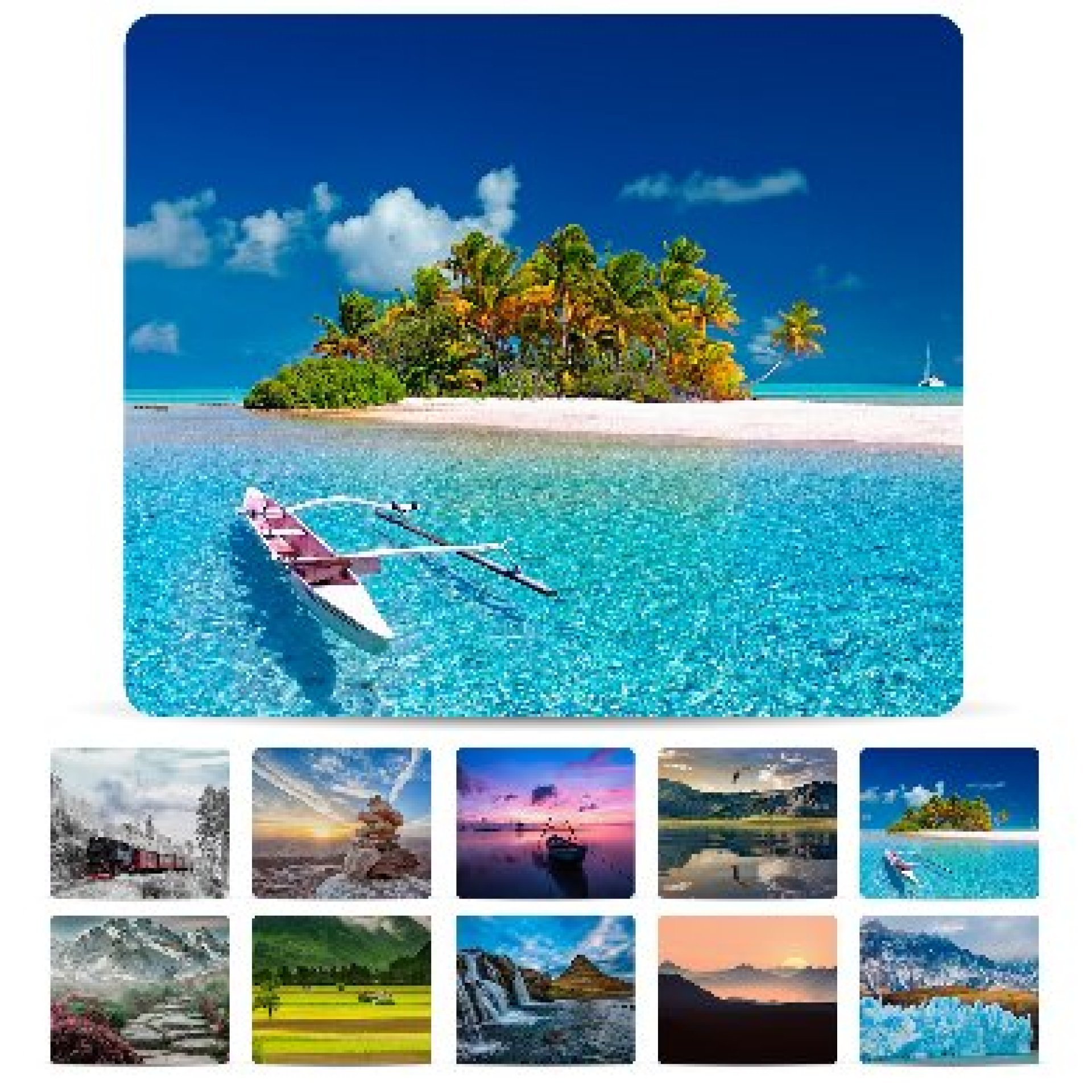 MOUSEPAD PAISAJES – PAQUETE CON 10 PIEZAS BROBOTIX 136285