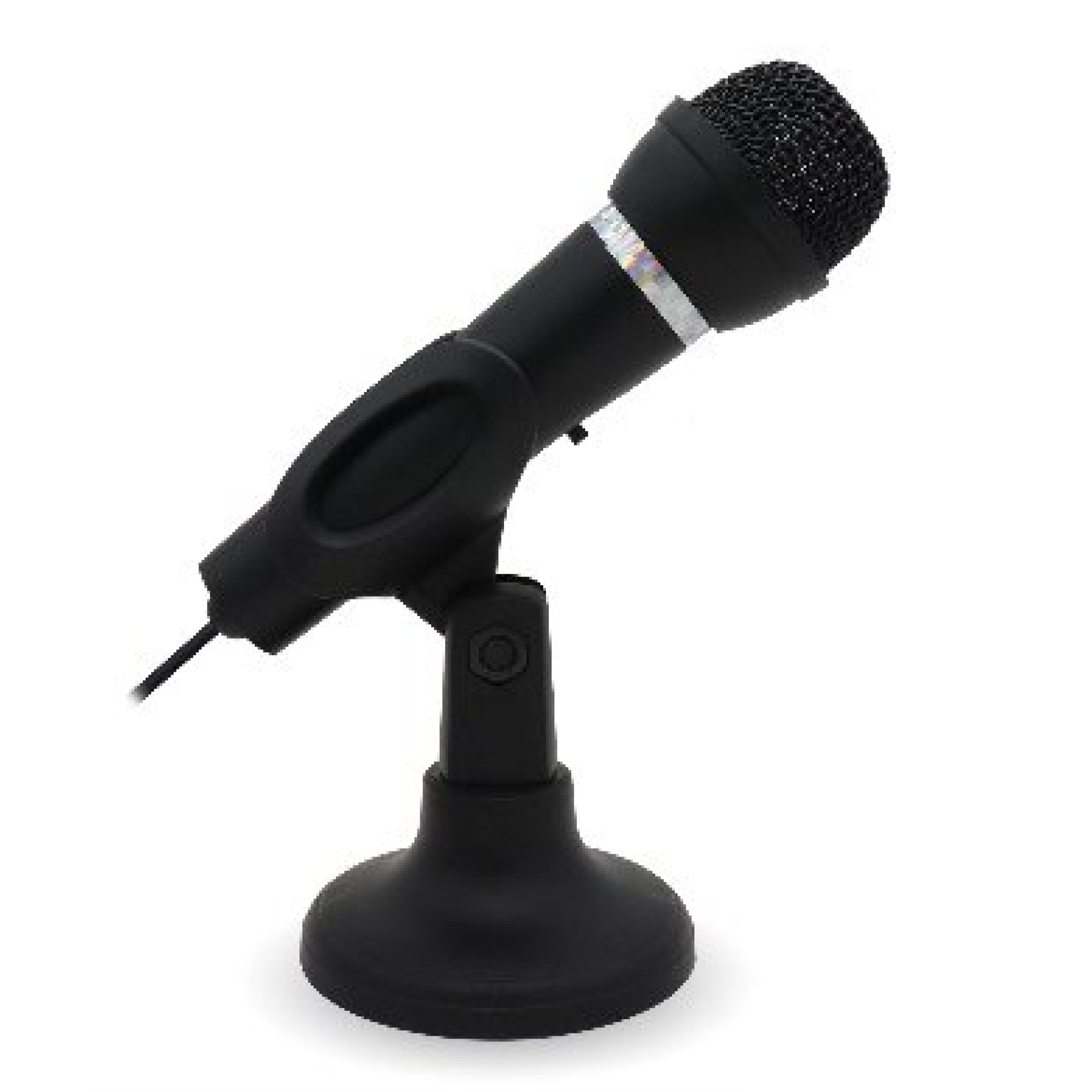 Micrófono – Alámbrico, 1.30 mts, 11 cms, negro, 136483, BROBOTIX