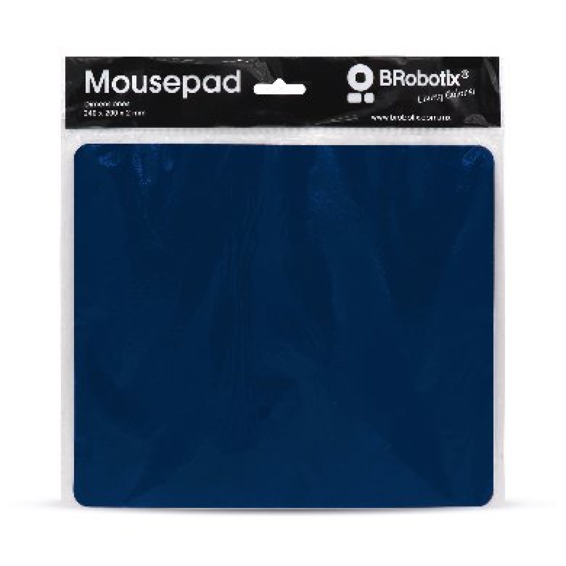 Mouse Pad Ultra Delgado Azul Marino con Bolsa BROBOTIX 695157 –