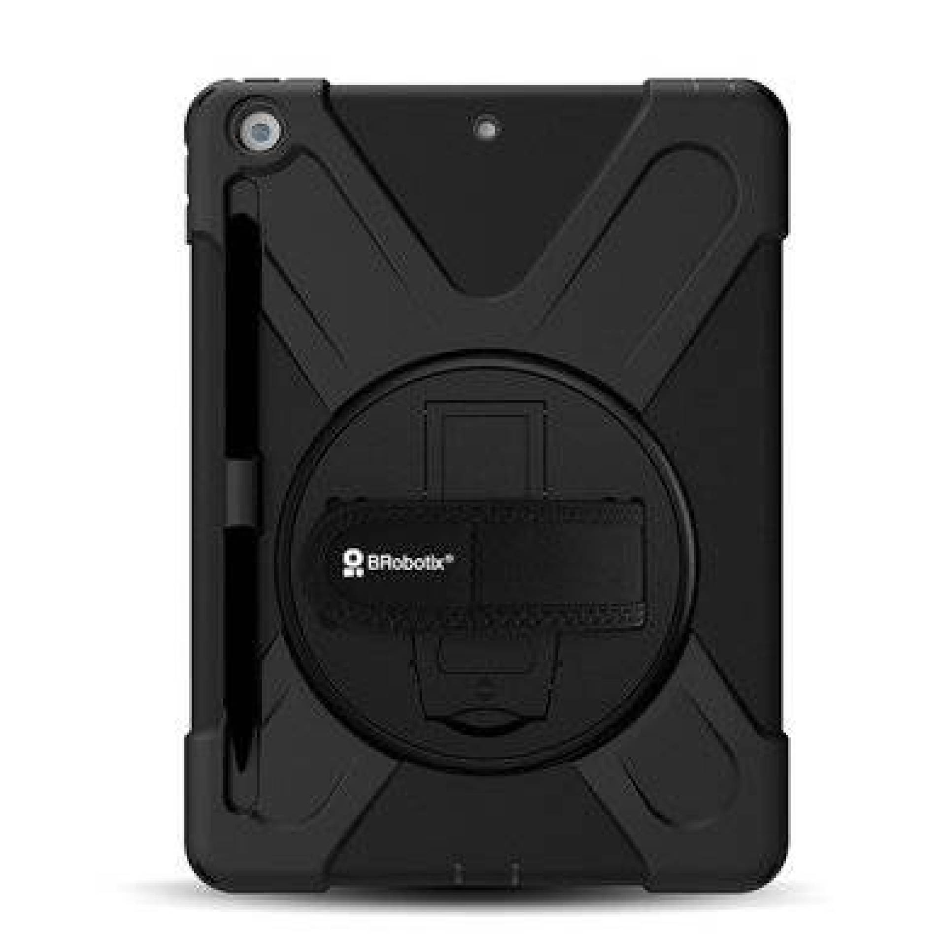FUNDA PROTECTOR C/CORREA – USO RUDO, GIRO 360º, P/IPAD 10.2, 8VA/9NA GENERACIÓN, C/MICA, BROBOTIX 263205