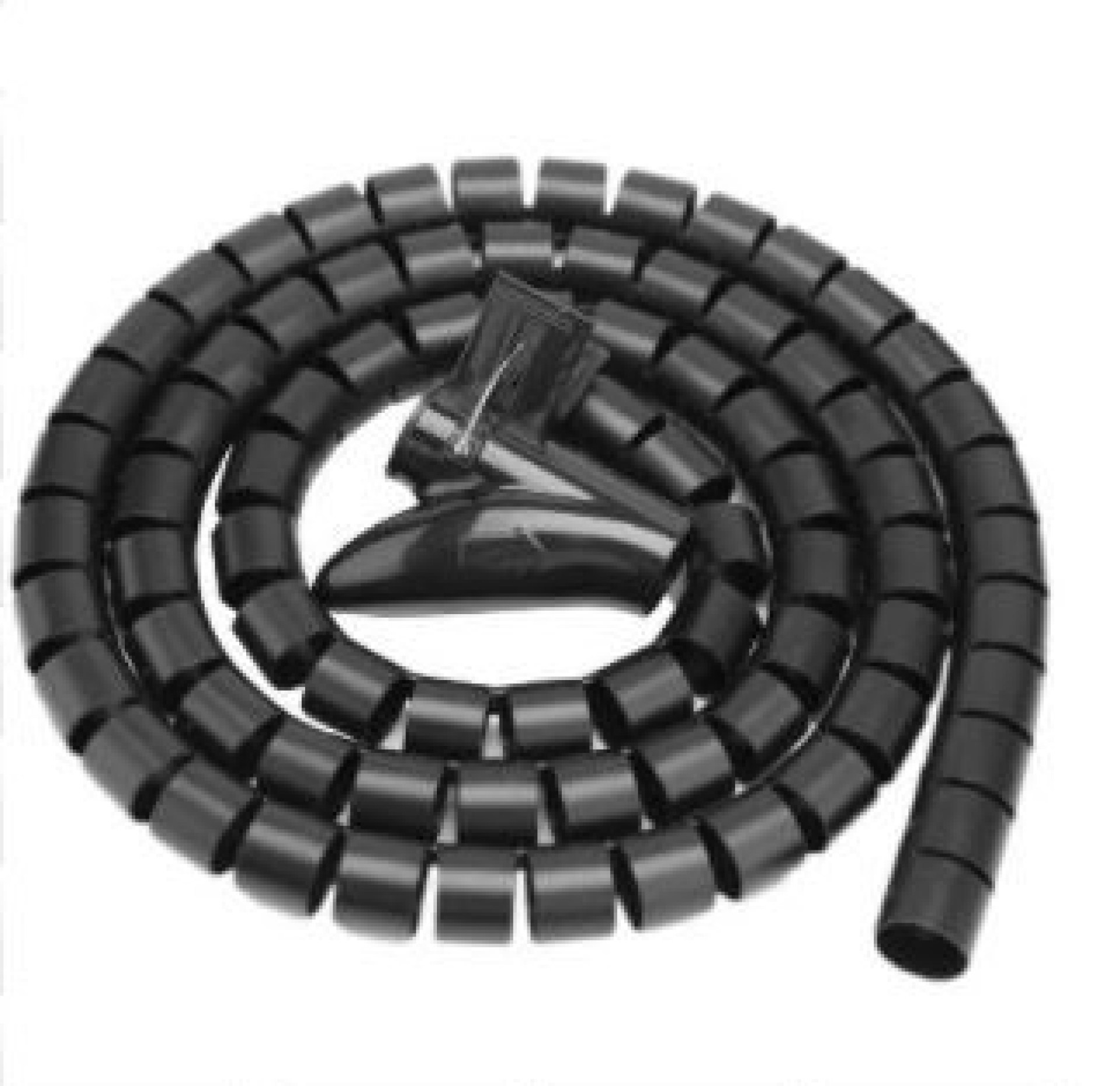 Organizador de Cables – en Tubo BROBOTIX 263533, Organizador, Plástico, Negro, 150 cm