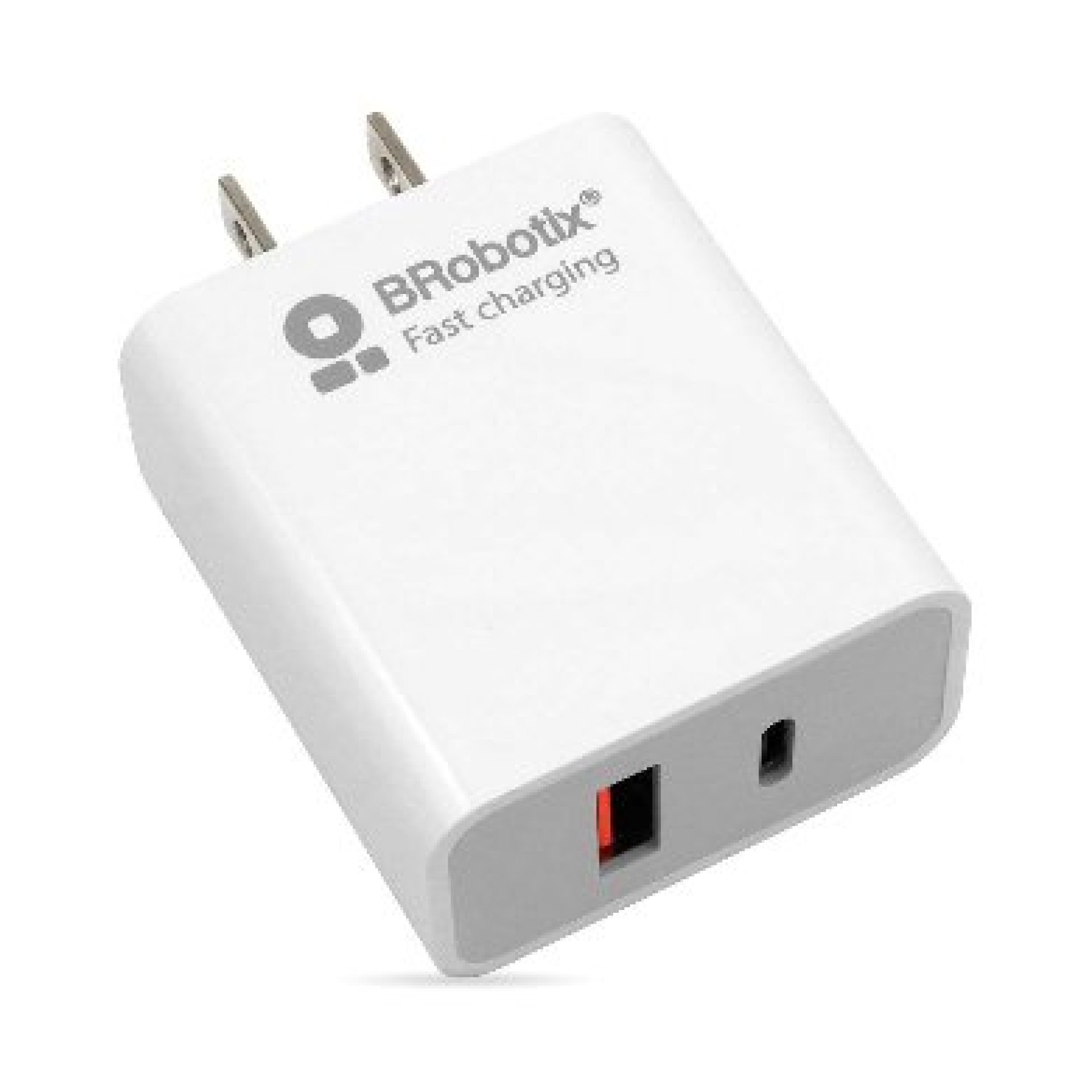 Cargador Carga Rápida – Dual USB V3.0 18W, 1 Puerto Tipo A y 1 Puerto Tipo C BROBOTIX 6000502