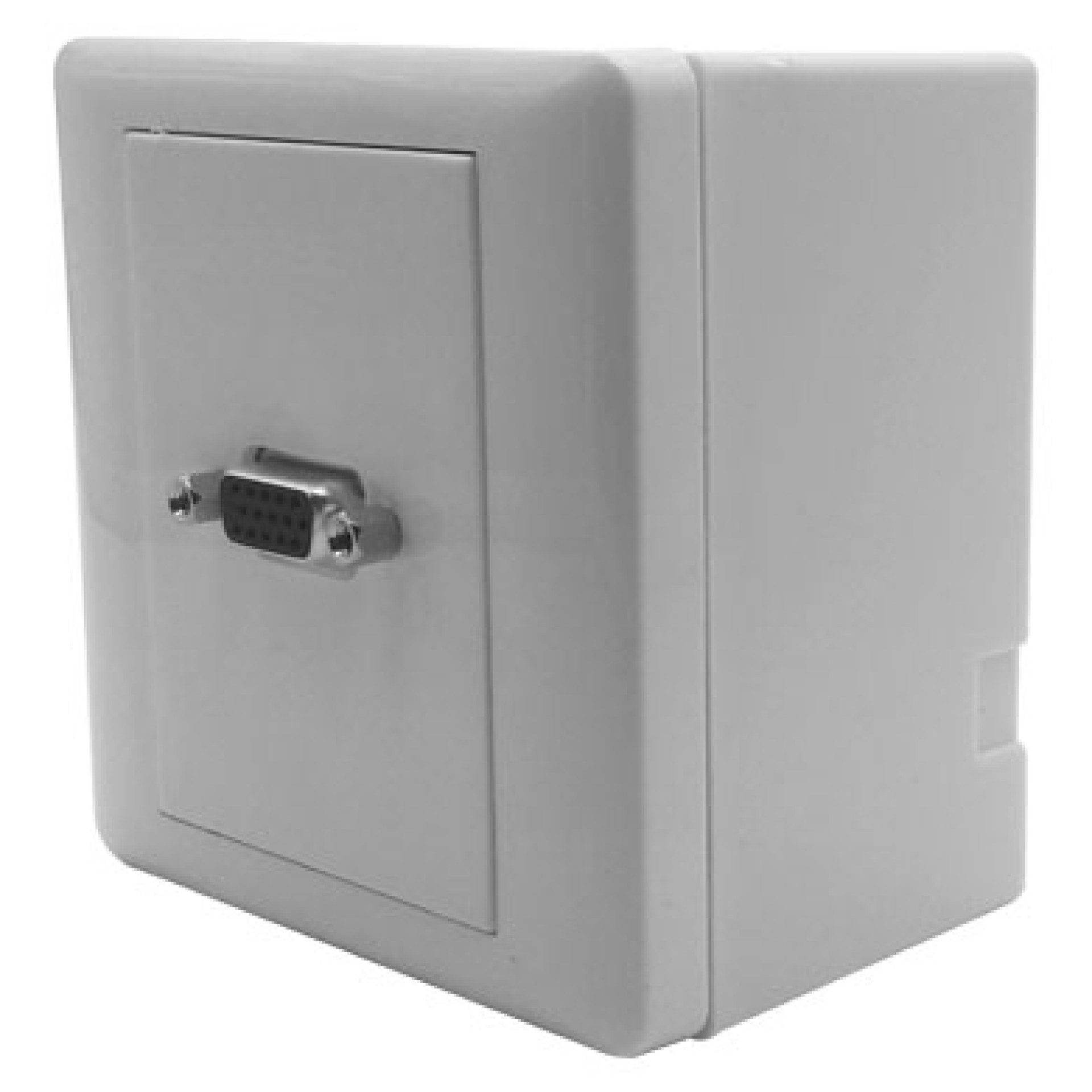 TAPA (FACEPLATE) SVGA 1 PUERTO CONECTOR HEMBRA COLOR BLANCO INCLUYE CAJA (621973) – Brobotix