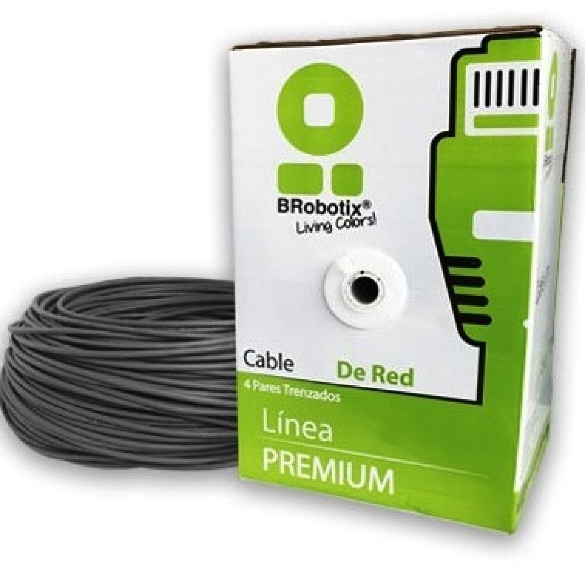 Bobina UTP – CAT5e, 305 m, Interior, Gris, Interior, CCA, BROBOTIX 065740