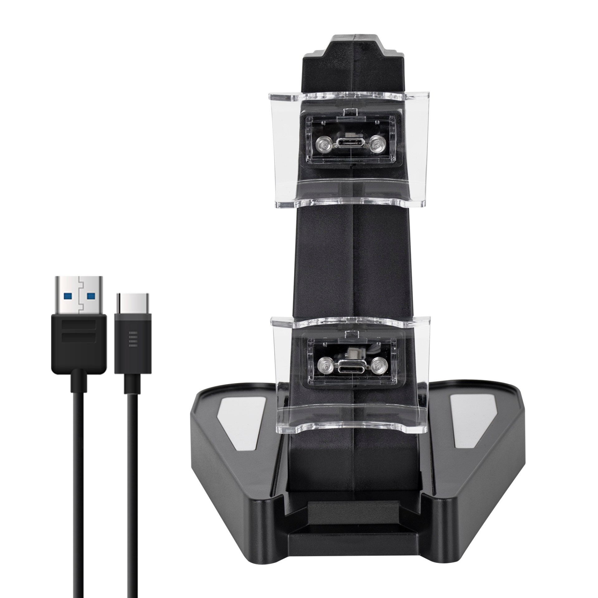 Immortal Cargador dual PS5 carga 2Hrs – led indicador 170x118x170mm 158g, 1 año de garantía
