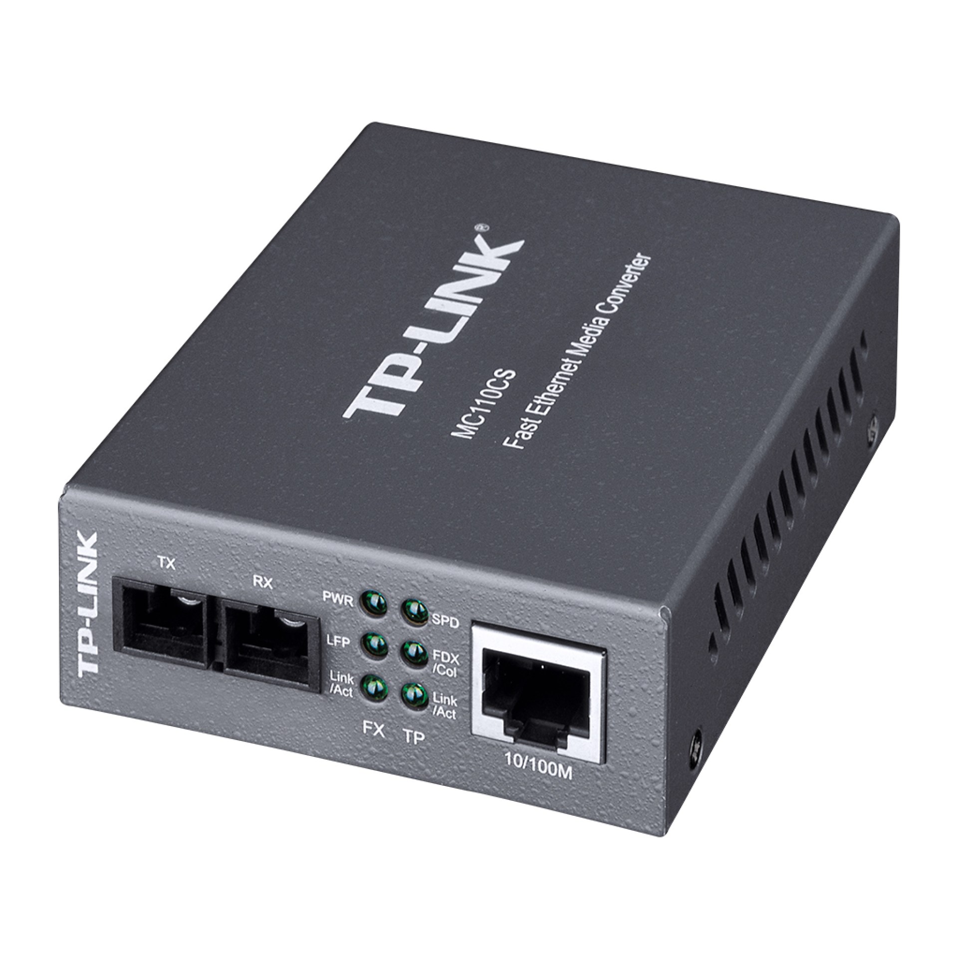 CONVERTIDOR MULTIMEDIA DE MODO INDIVIDUAL DE 10/100MBPS CON COMPLETO O DOBLE DUPLEX DE TRANSFERENCIA TP-LINK  MC110CS –