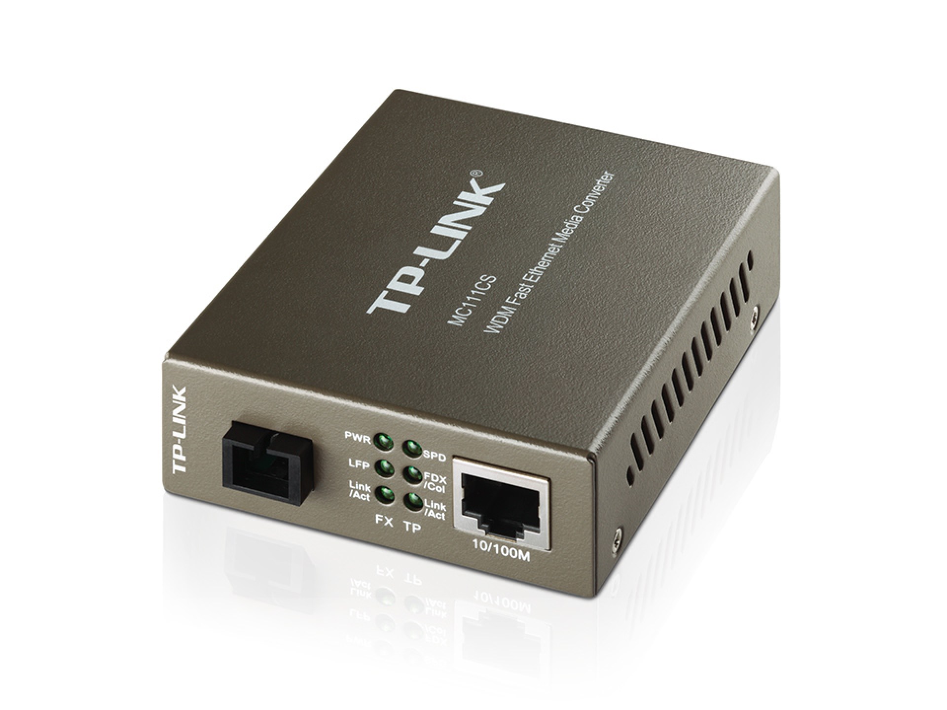 CONVERTIDOR MULTIMEDIA WDM DE 10/100MBPS TP-LINK  MC112CS DE RECEPCIÓN Y TRANSMISIÓN DE DATOS EN UNA FIBRA –