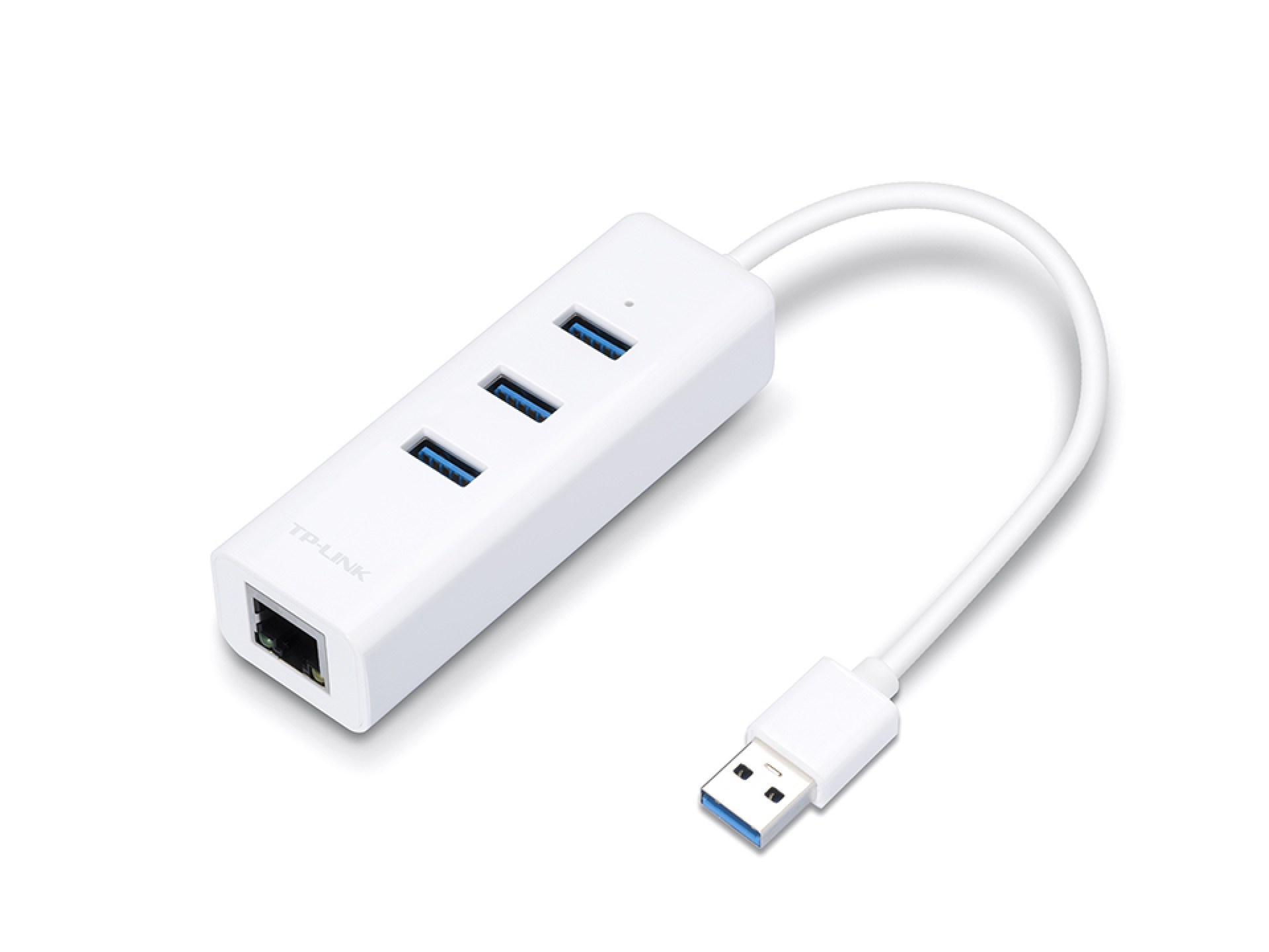 Adaptador USB 2 en 1 con Hub de 3 Puertos USB 3.0 y Adaptador Ethernet Gigabit (UE330) –