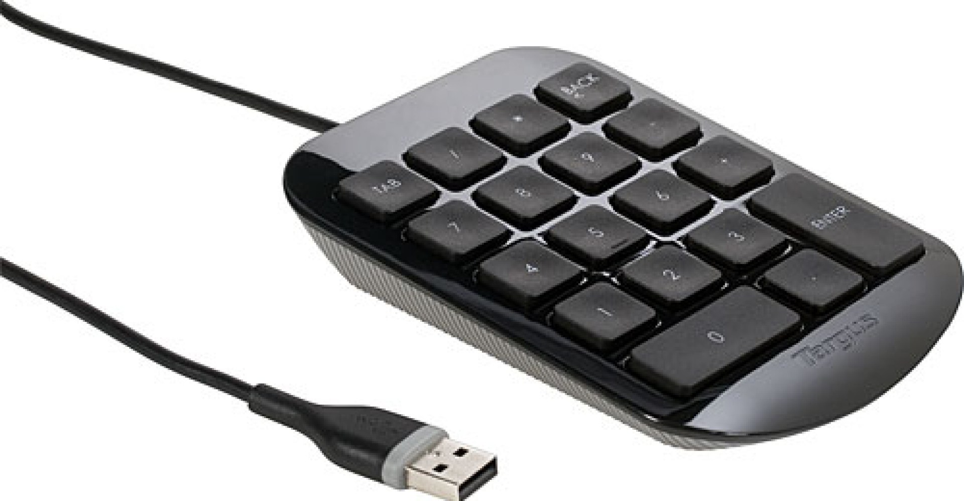 Teclado numérico alámbrico USB negro –