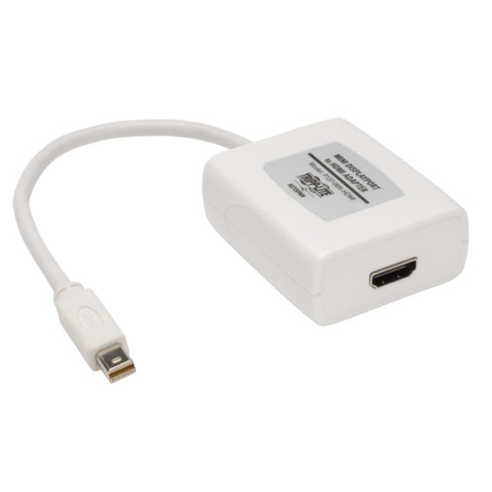 Adaptador de Video TRIPP-LITE P137-06N-HDMI – Color blanco, Mini DisplayPort, Mini DisplayPort, HDMI, Macho/hembra