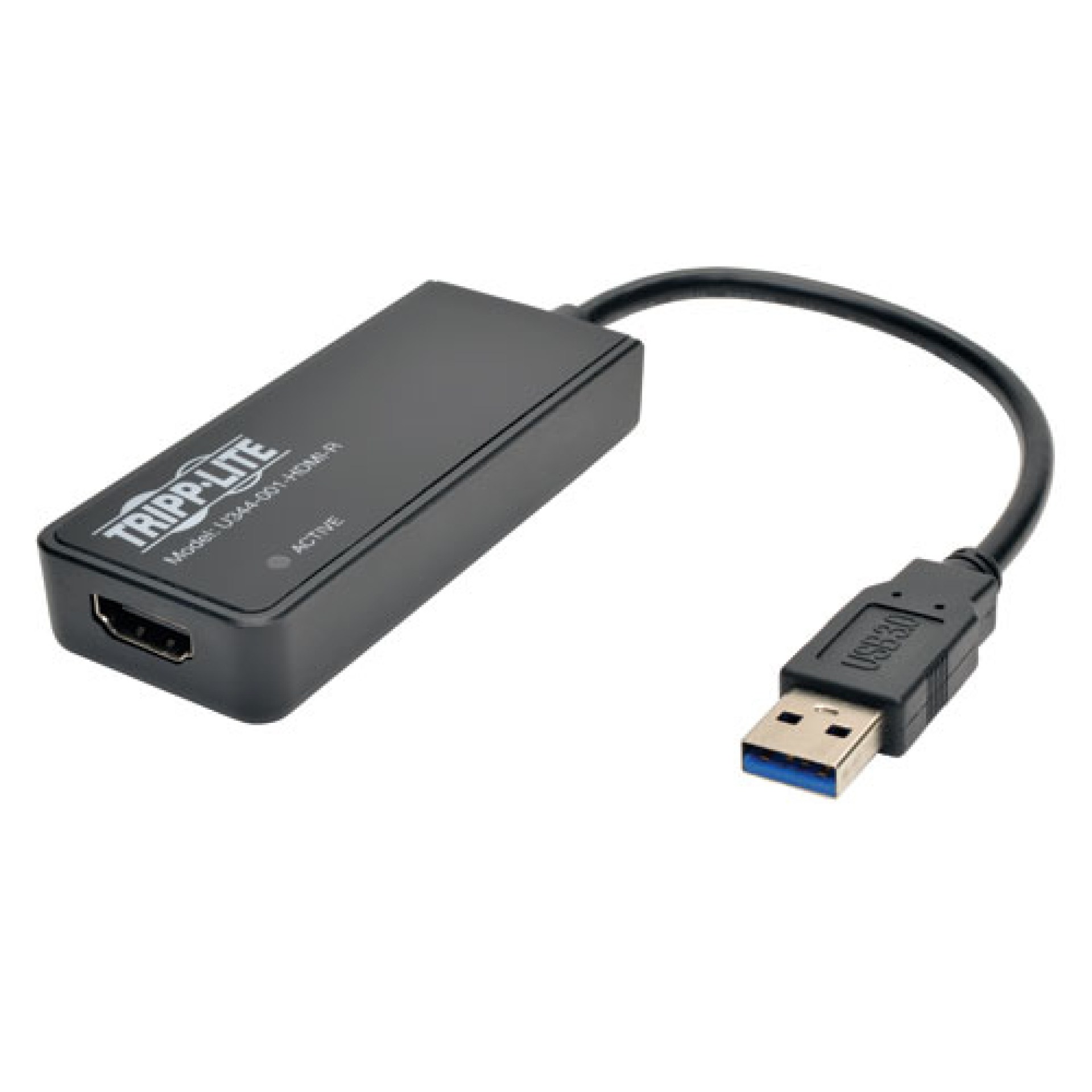 Adaptador de tarjeta gráfica TRIPP-LITE U344-001-HDMI-R – Negro, USB 3.0