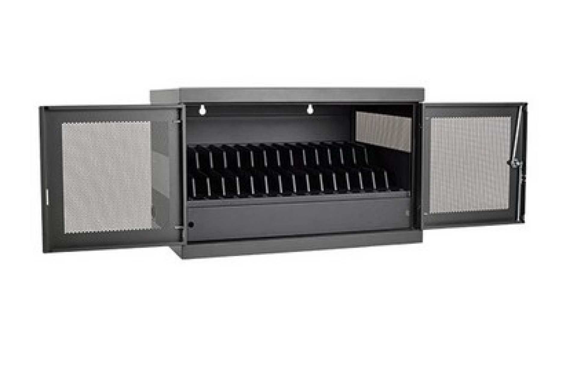 Gabinete Estación de Carga TRIPP-LITE CSC16USB – Negro, Montado en la pared