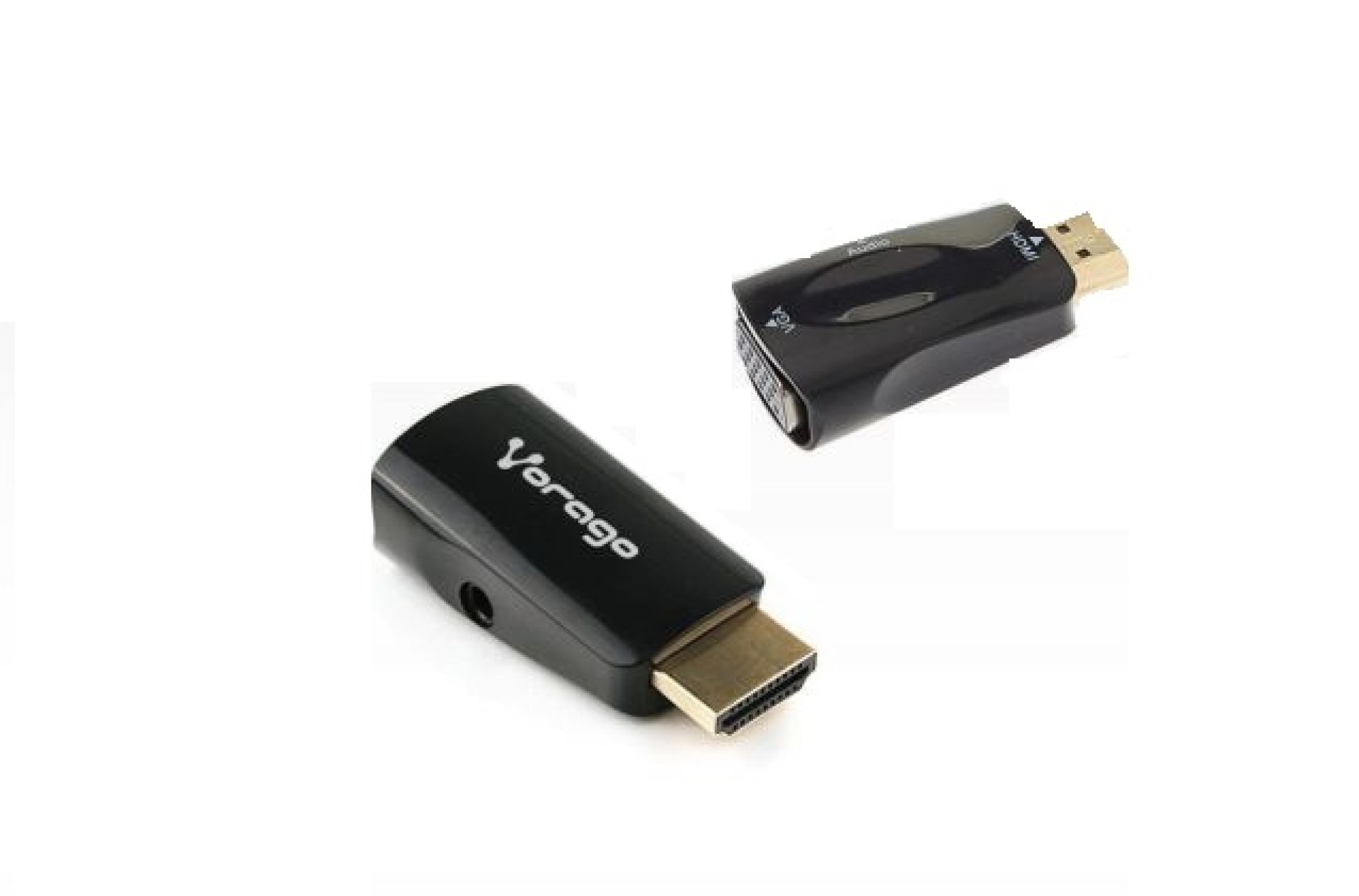 Convertidor HDMI a VGA VORAGO ADP-208 – 3, 05 m, HDMI, VGA/3.5mm, Macho/hembra, Negro