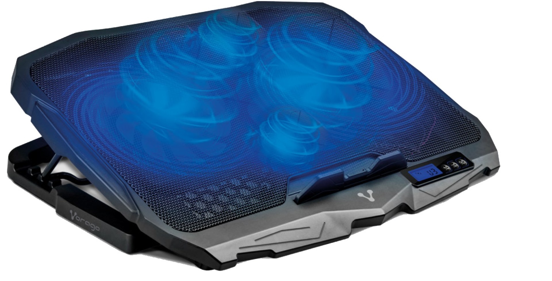 Base Enfriadora Vorago CP-301 Laptop hasta 17 Pulgadas 5 Posiciones LED 4 Ventiladores –