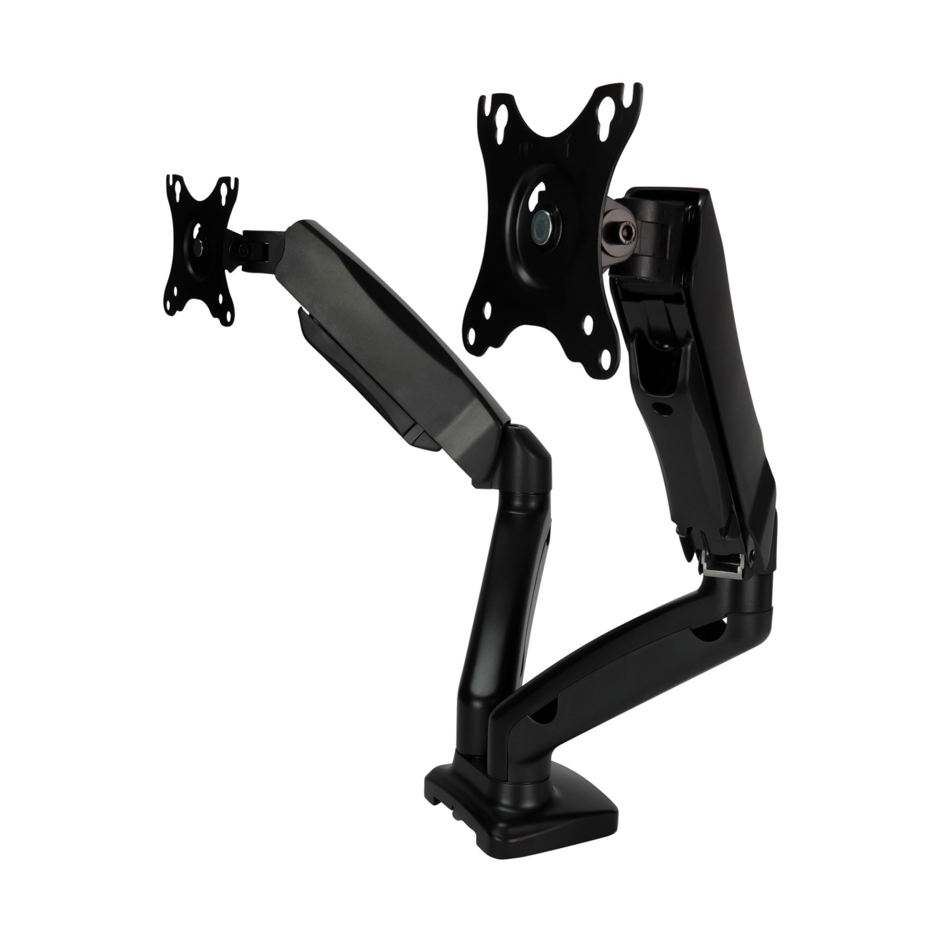 BRAZO/SOPORTE DUAL MECÁNICO MAG600 GAME FACTOR PARA MONITORES DE HASTA 27 PULGADAS Y 6 – 5 KGS, PISTONES DE GAS, VESA 75-100