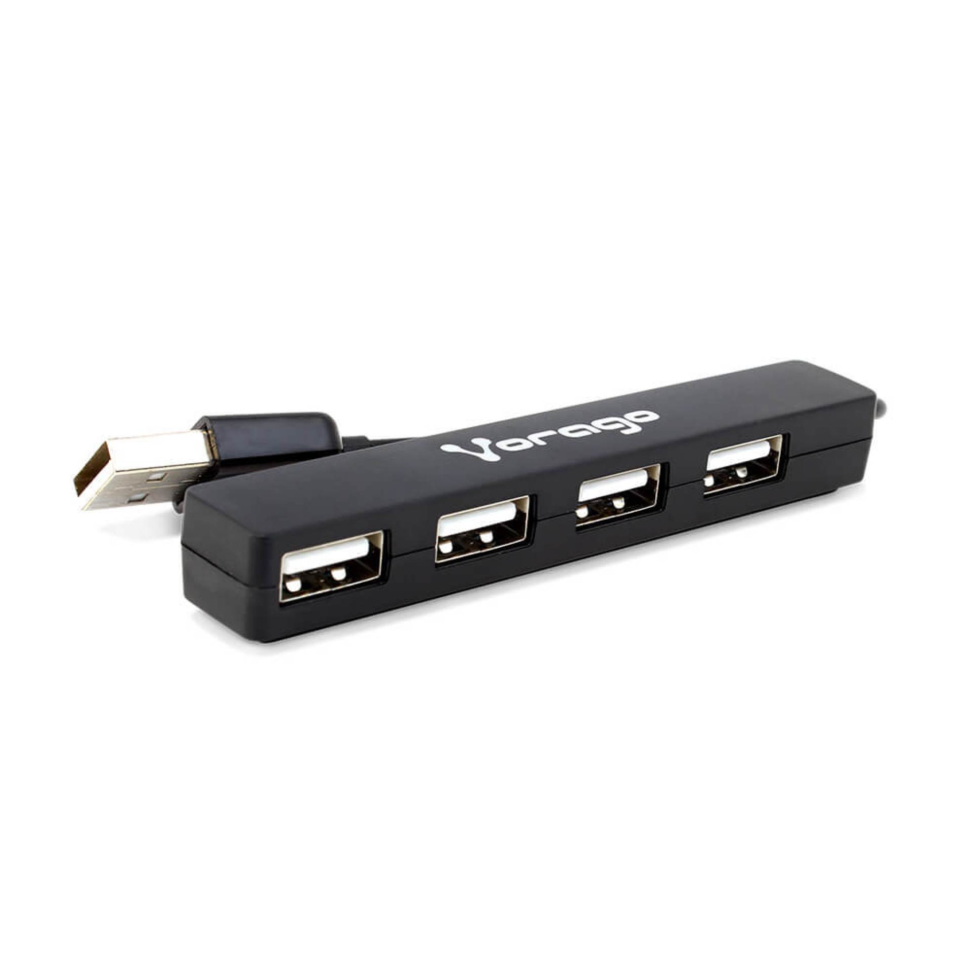 Hub USB VORAGO – 480 Mbit/s, Negro