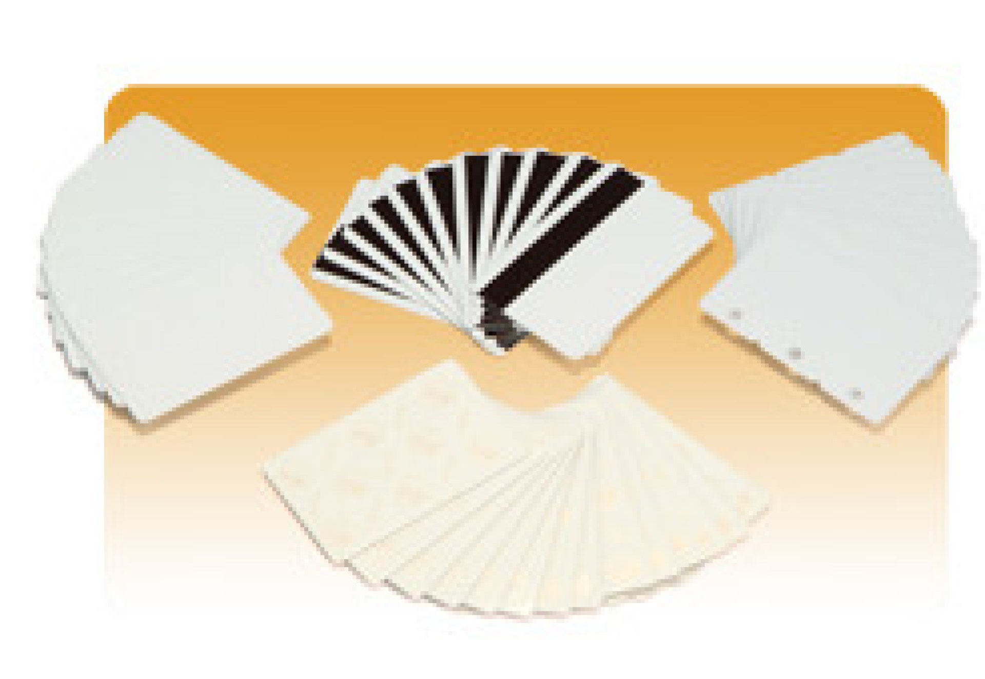 Zebra Tarjeta de PVC con Adhesivo en Reverso. Color blanco. 10 mil con 14 mil Mylar release liner – 24 mil total grosor. Paquete con 500 tarjetas 104523-010