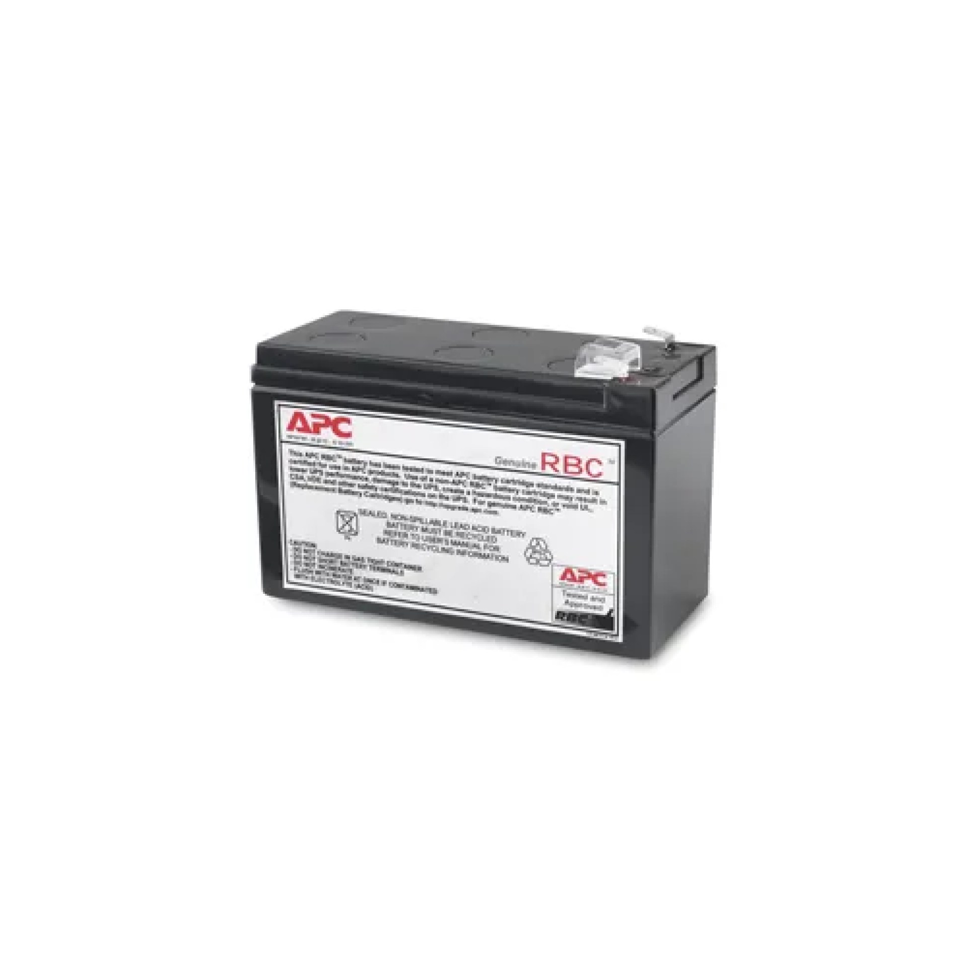 Batería de Reemplazo APC – Sealed Lead Acid (VRLA), Negro