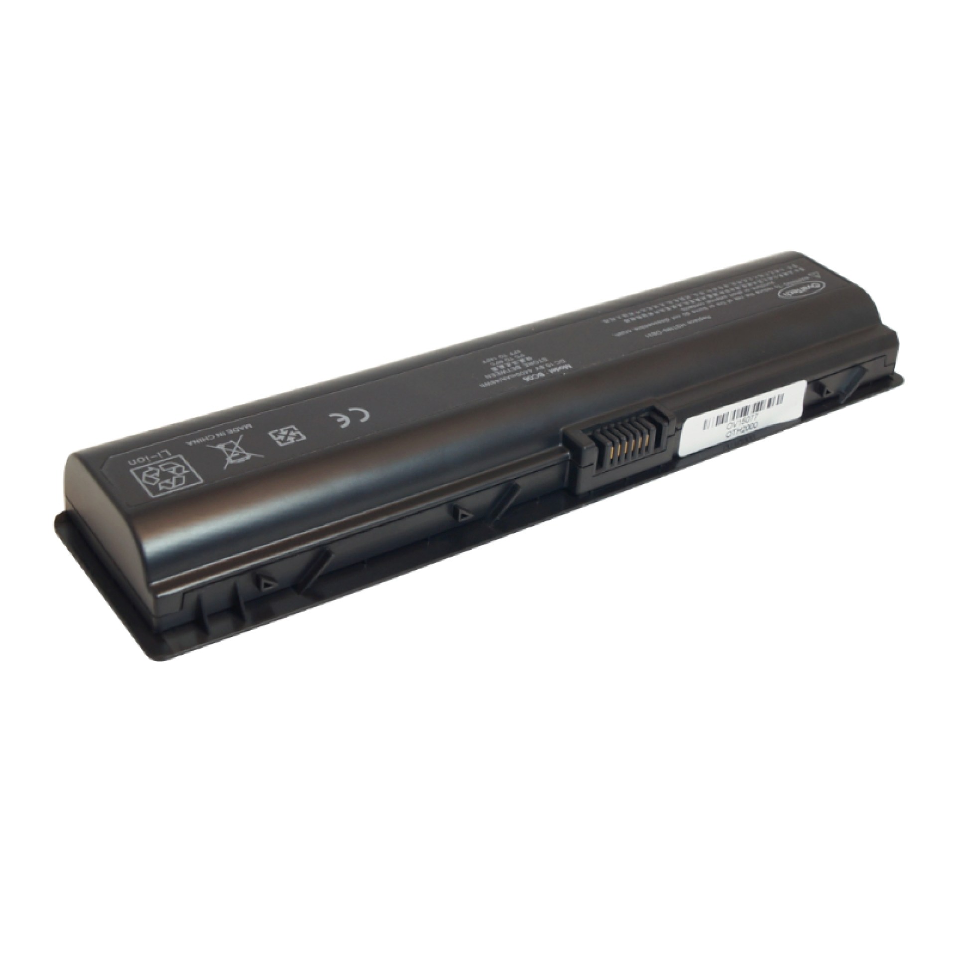 Bateria color gris 6 celdas OVALTECH para HP Pavilion DV2000 – DV6000 – 6, Negro, 5200 mAh, 10.8V, HP 4000Mah