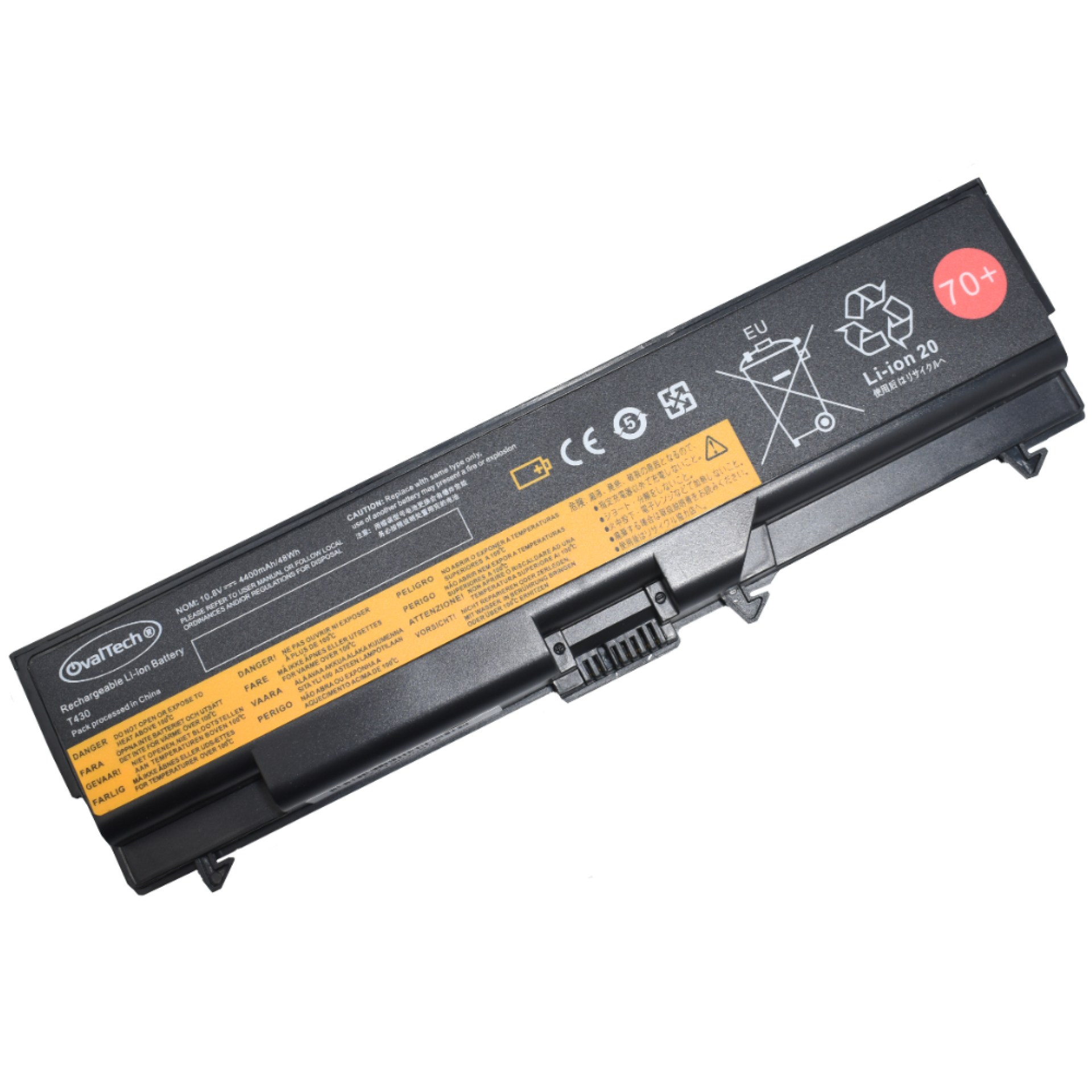 Bateria para Laptop OVALTECH OTIT430 Li-ion 10.8V para Lenovo ThinkPad T430 – T430i en color negro