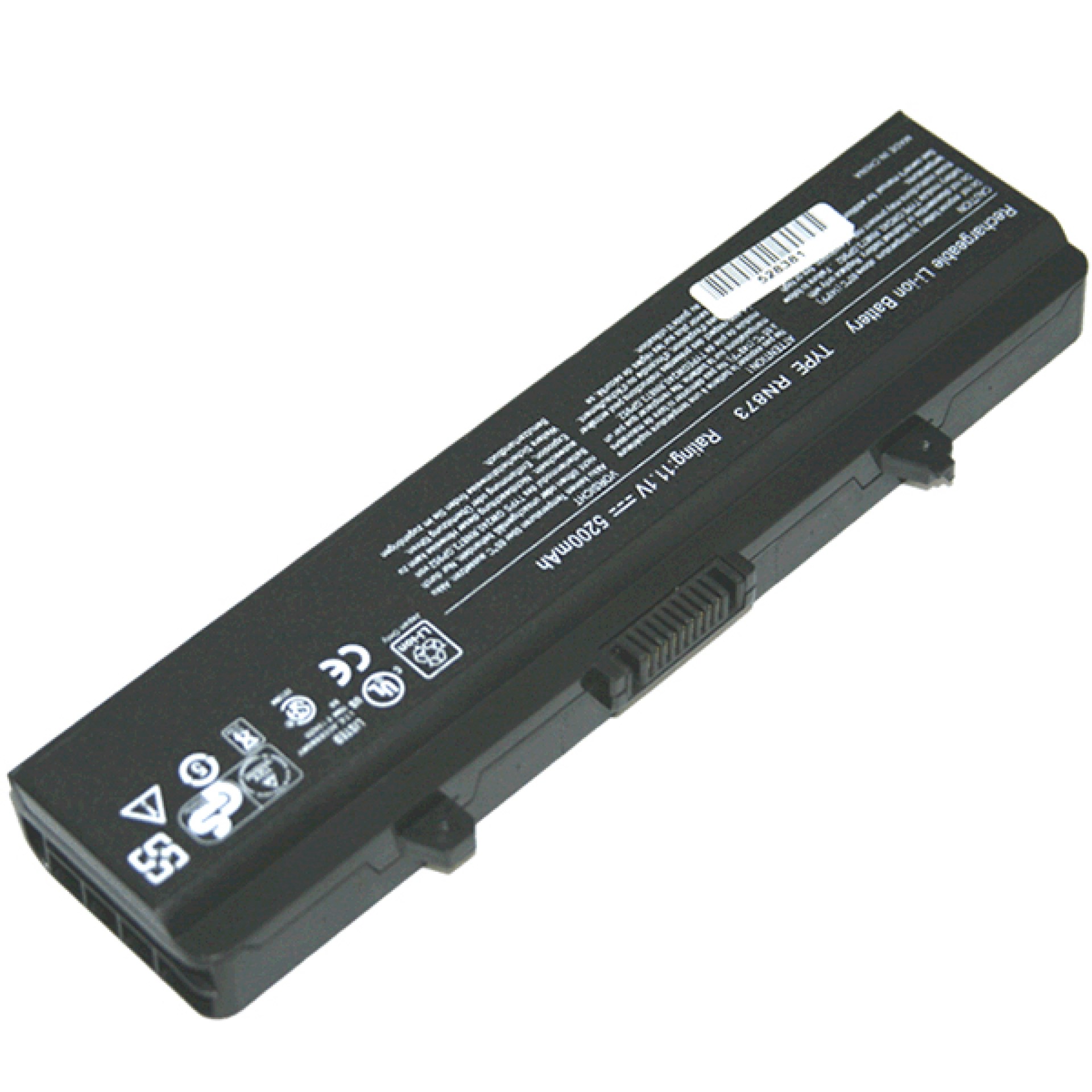 Bateria color negro 6 celdas OVALTECH  para Dell Inspiron 1525  1545 – 6, Negro, 5200mAh, 11.1V, DELL
