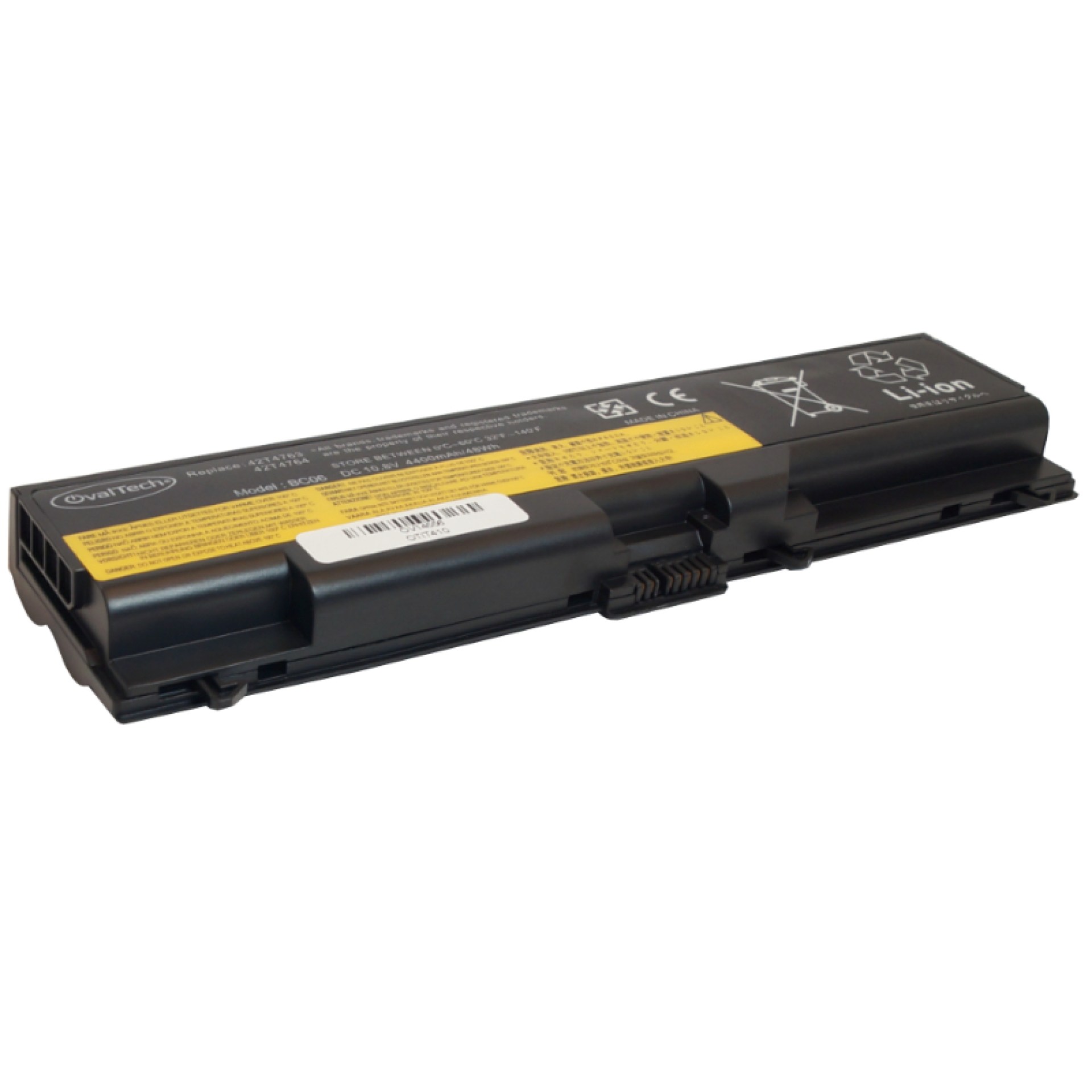 Bateria para Laptop OVALTECH OTIT410 Li-ion 10.8V para Lenovo Thinkpad E40 – E15 en color negro  4400Mah –