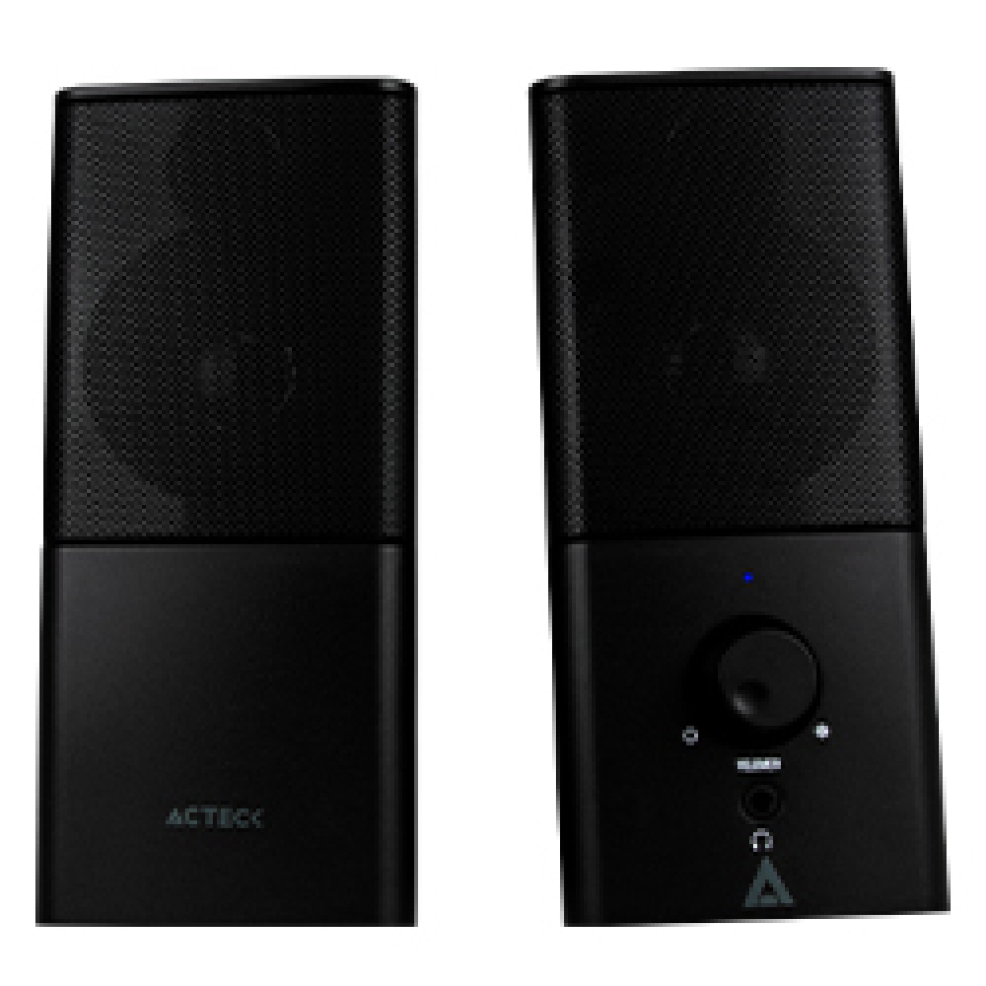Bocinas Estéreo 2.0 ACTECK Auxiliar 3.5 MM USB Negro IMPULSE AS440 –