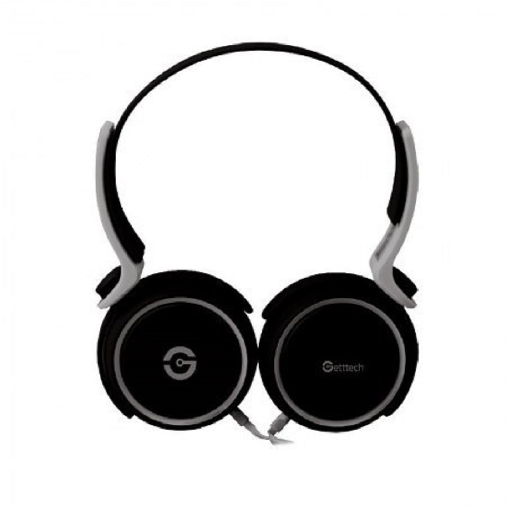 GETTTECH DIADEMA AURICULARES  CON MICROFONO RHYTHM – NEGRO, ERGONOMICOS, CONEXIÓN 3.5MM, 20MW DE POTENCIA, MOD. GH-2540G