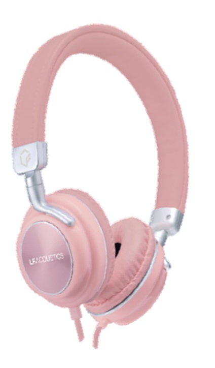 Audifonos On Ear LF ACOUSTICS Feel – Rosa, Alámbrico, 1.1 m