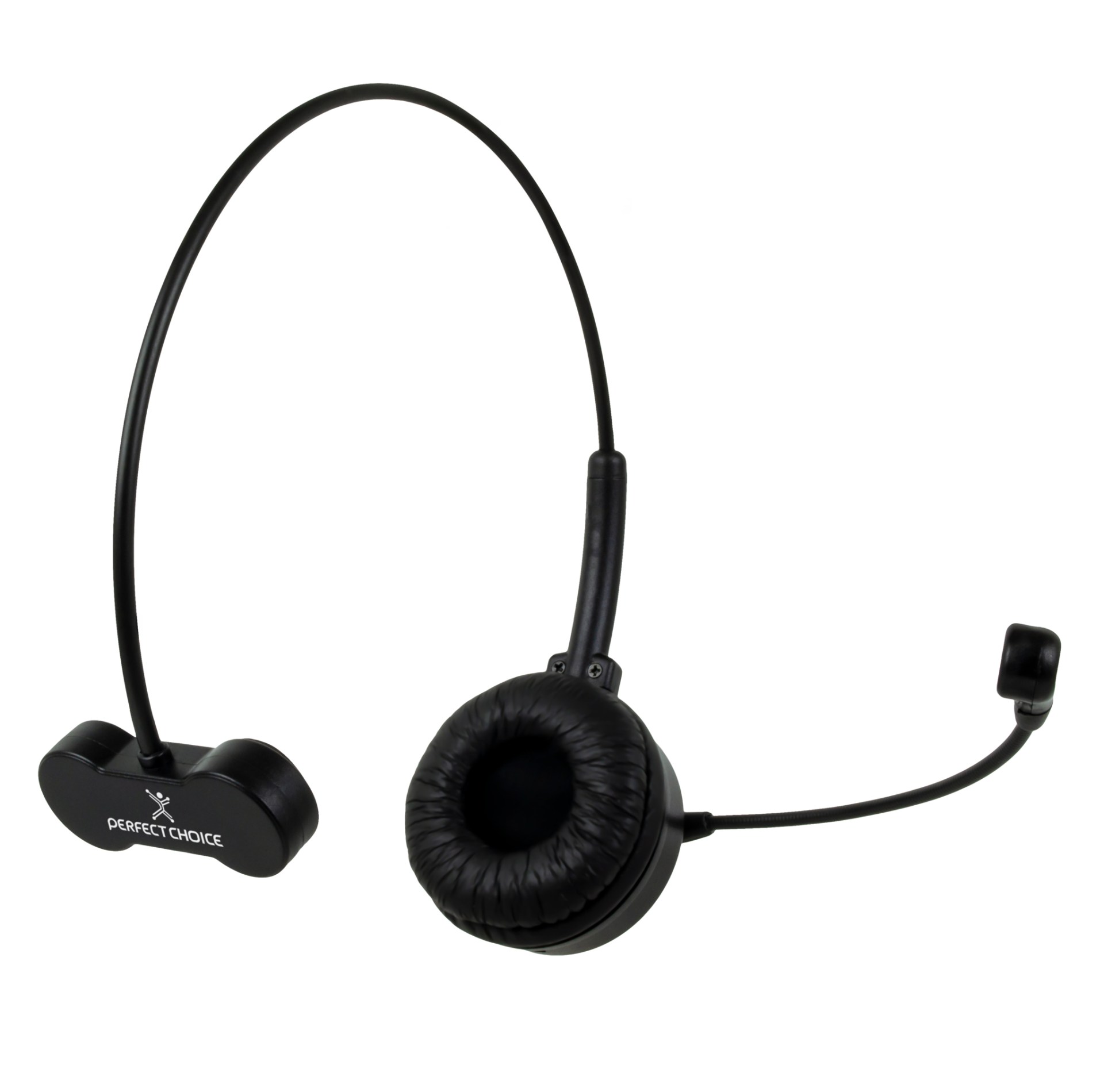 Diadema PERFECT CHOICE PC-116899 – Diadema con Conexión BT 5.0, Brinda Alta Calidad de Sonido y Grabación. Es Ideal Para Call Center, Oficina o Videollamada