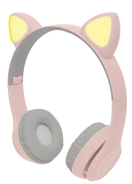 Diadema Inalámbrica PERFECT CHOICE Kids Catto – Diadema, Rosa