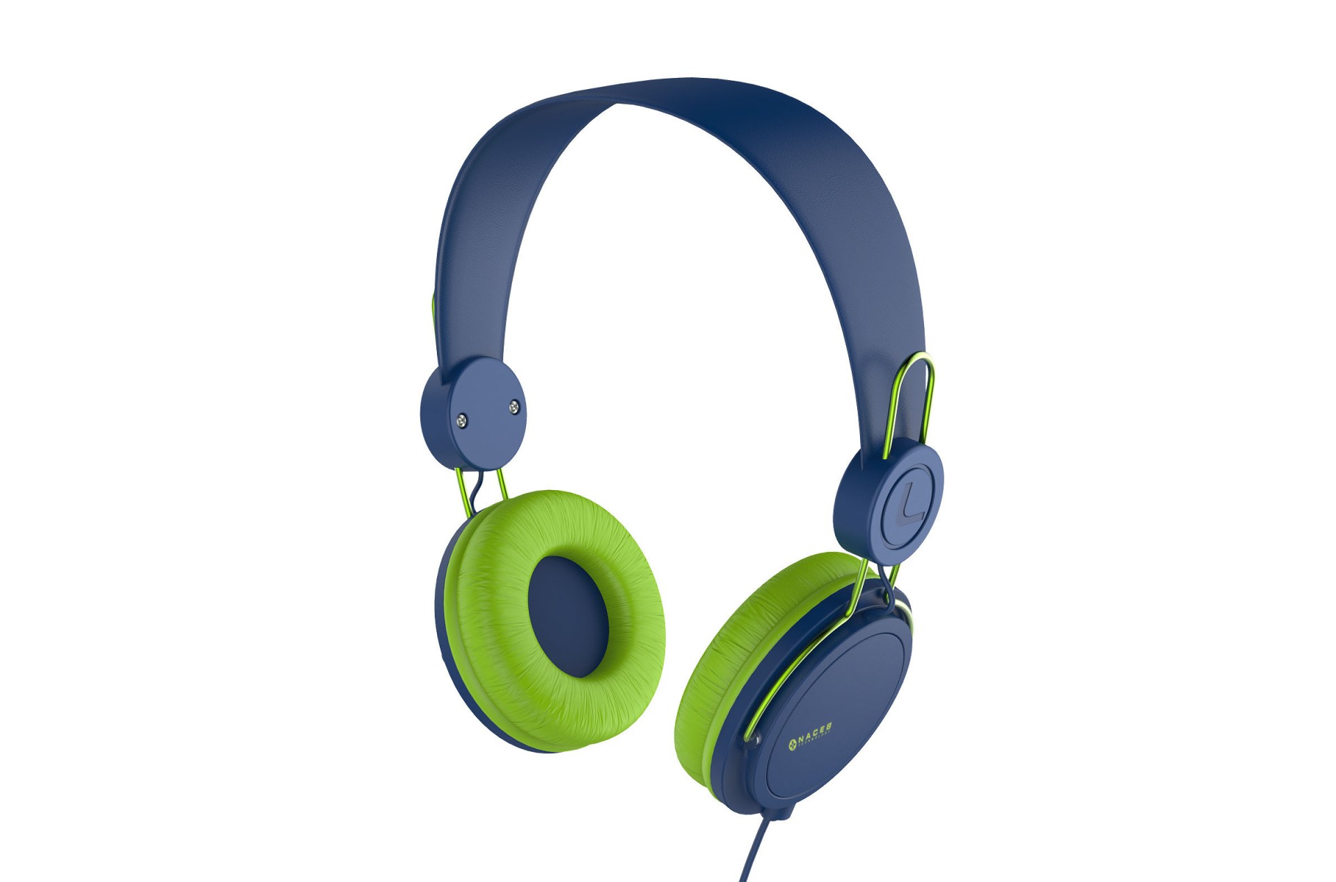 Diadema Naceb Technology NA-0313A – Diadema, Azul con verde, 1.2 m