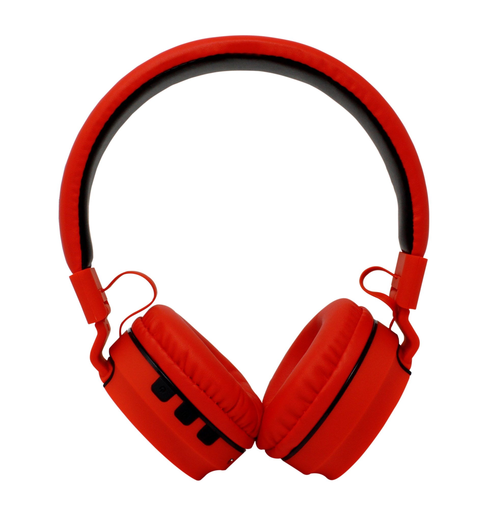 AUDIFONOS OVER-EAR BLUETOOTH NBH-05 MEGA BASS RADIO FM MICRO SD 3.5MML MANOS LIBRES RUBBERIZED ROJO –