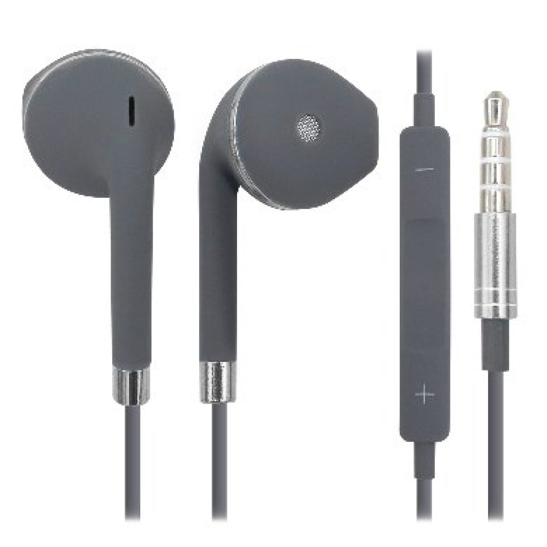 AUDÍFONO AISLADOR DE RUIDO PARA IPHONE BROBOTIX 764625 – Gris, Alámbrico, 3.5 mm, Smarthphone, 1.15 m