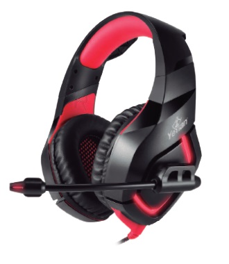 YEYIAN DIADEMA GAMER WICKED SERIE 3000 – AUDIO DE 20-20 KHZ, CON MICROFONO, ALMOHADILLA VICOELASTICO, CONTROL DE VOLUMEN, USB – MODELO: YDW-33402