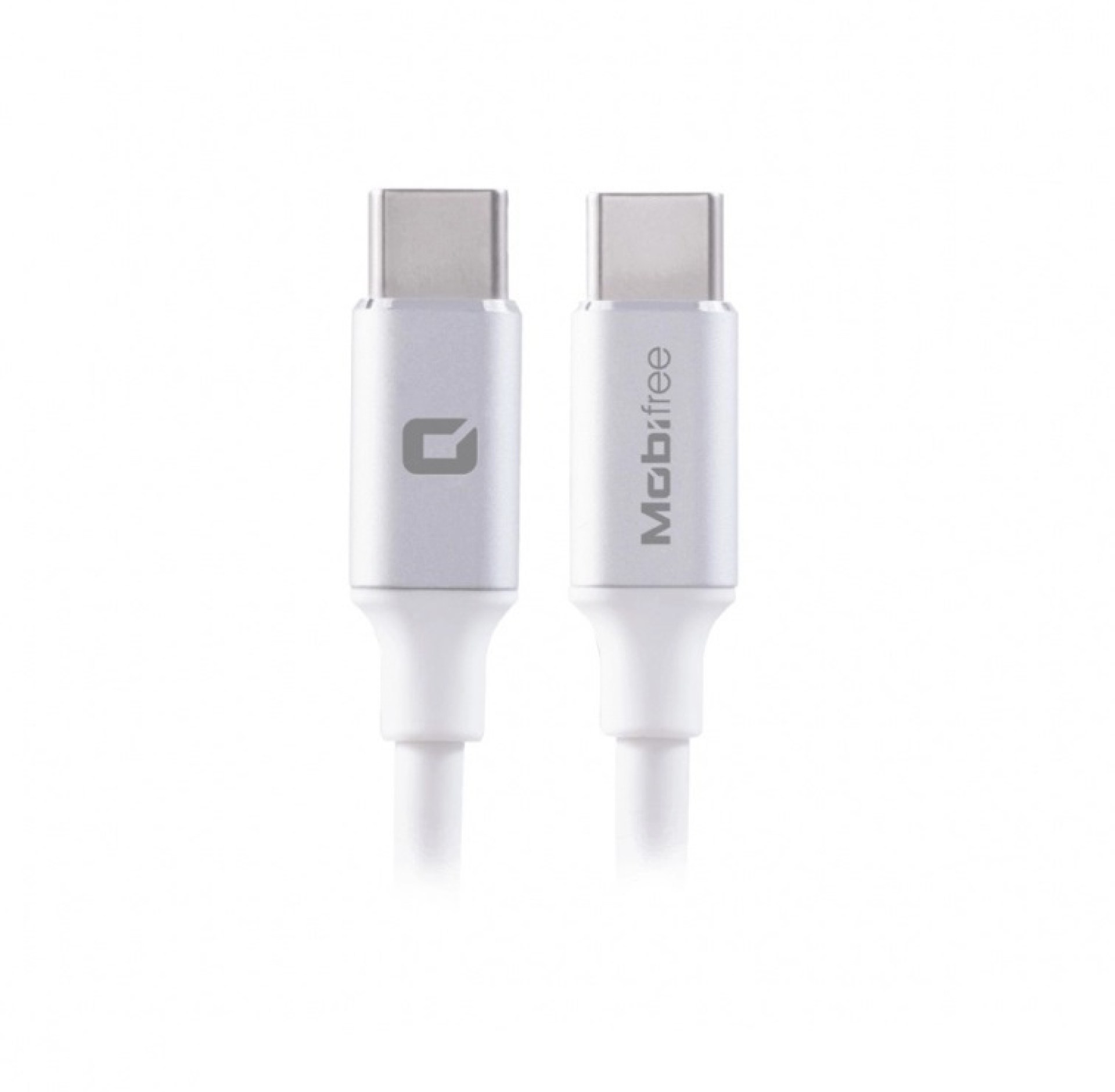 Cable C a C Mobifree Cable Tipo C a C – USB C, USB C, 1 m, Color blanco