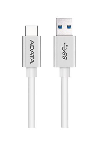 Cable USB Tipo C ADATA ACA3AL-100CM-CSV – USB A, USB C, 1 m, Color blanco