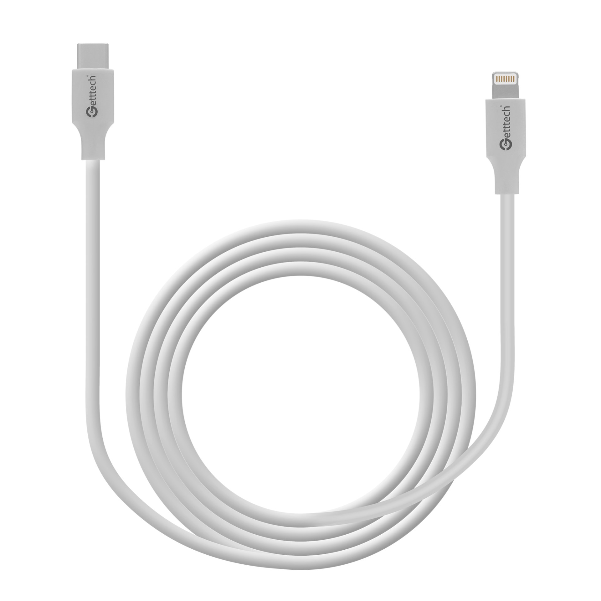 GETTTECH CABLE LIGHTNING A USB TIPO C – CONVERTIDOR DE ENTRADAS PARA PRODUCTOS APPLE, 3.3 PIES DE LARGO, MOD. GCL-LTUT-01