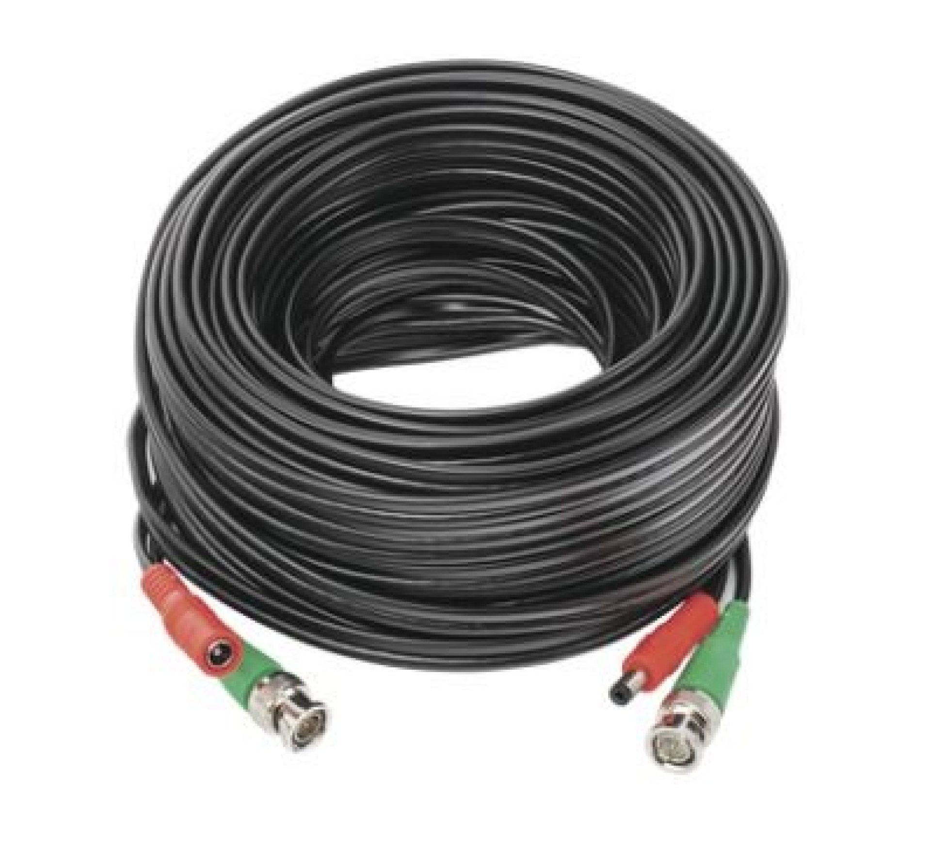 Cable Coaxial Armado HIKVISION DIY-20M-HD – 20 mts, Negro