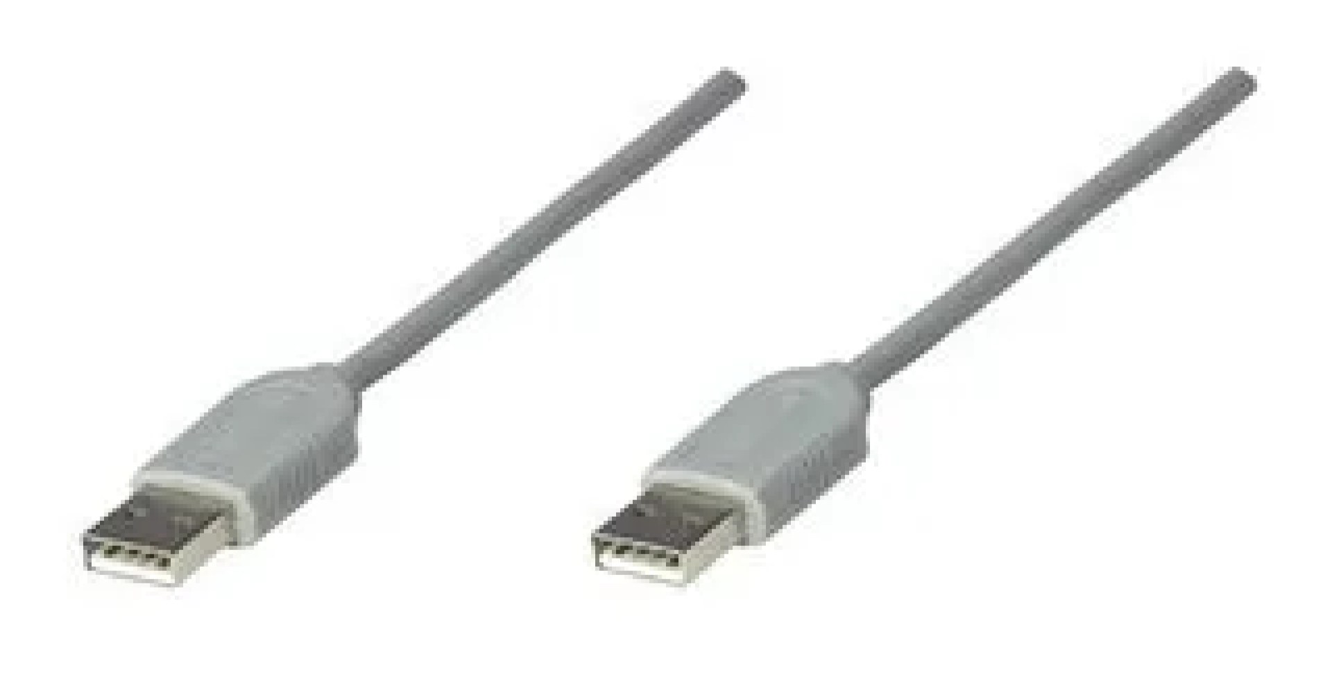 317887 Cable USB A a A – gris, 1.8 m. onecta un hub o dispositivo USB a un hub USB o a una computadora compatible USB