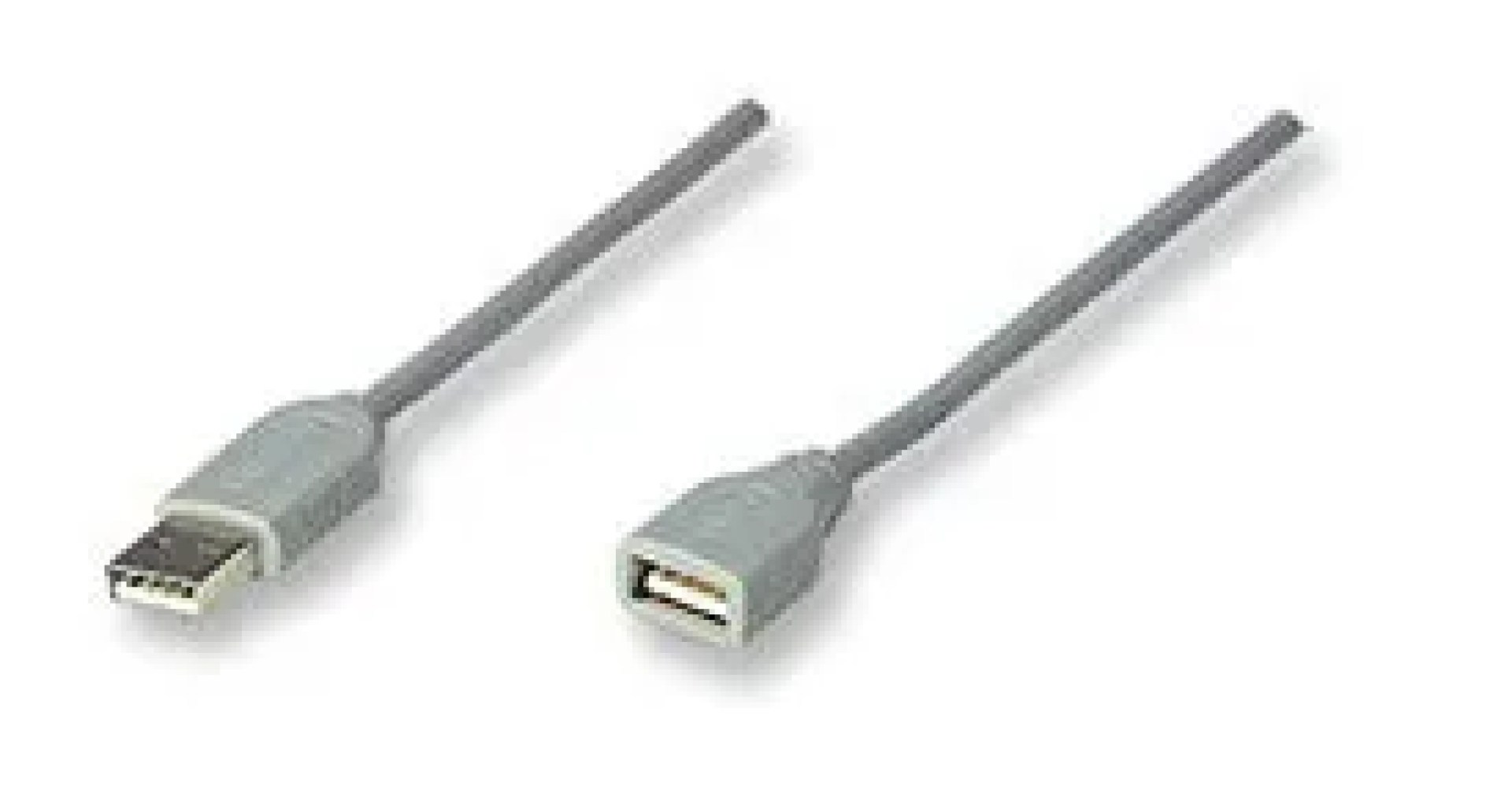 Cable USB – Extension MANHATTAN – 4, 5 m, USB A, USB A, Macho/hembra, Gris